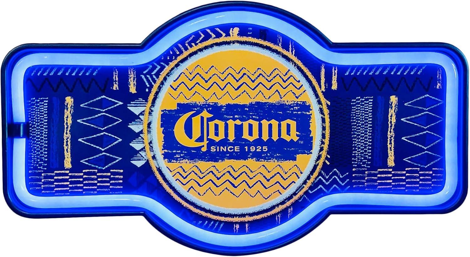 American Art Decor Corona Beer LED Neon Light Sign Wall Decor , Multi-color - 9.5" H x 17" L x 1.5" D