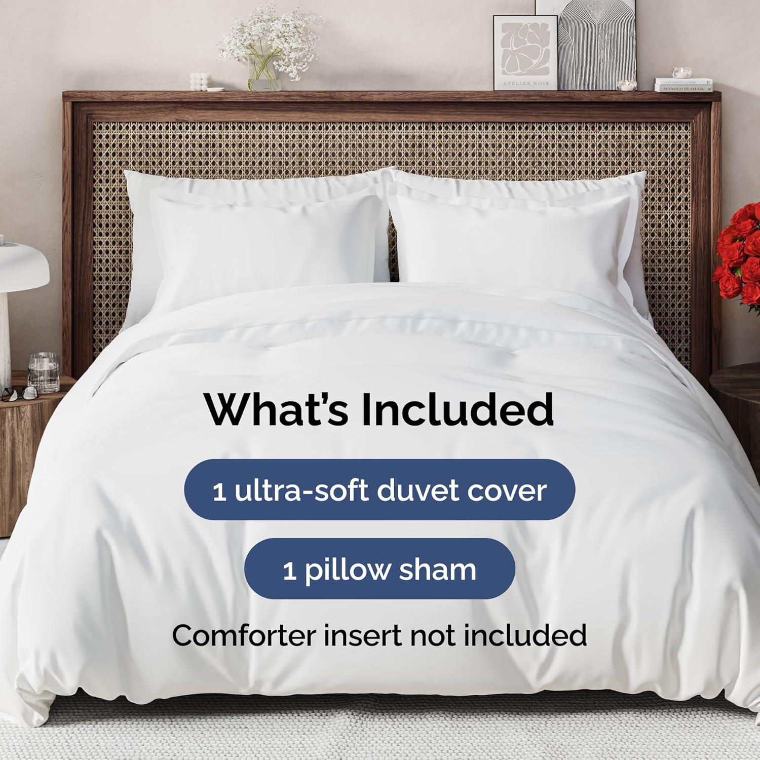 CGK Linens Premium Hotel Quality Soft & Cooling Duvet Cover Set