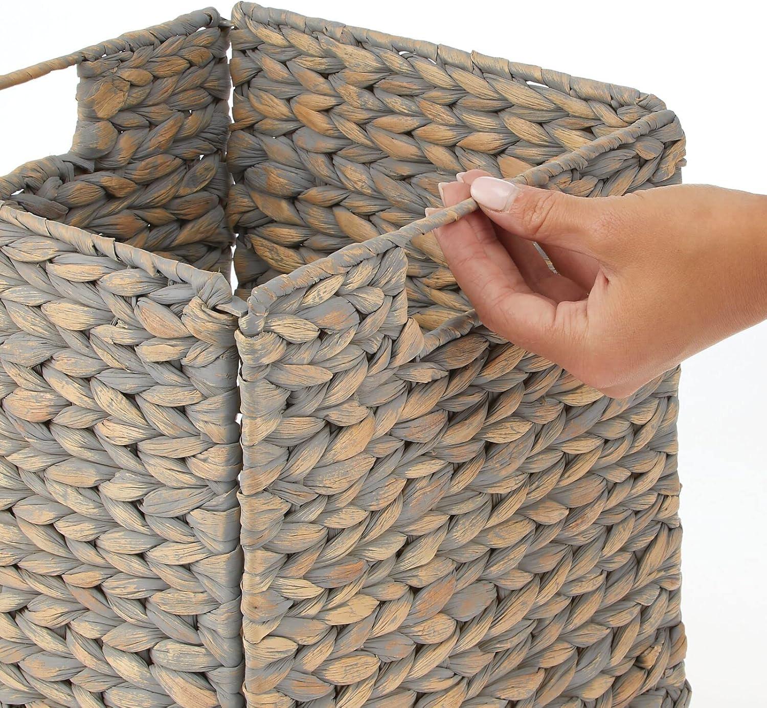 mDesign mDesign Woven Hyacinth Kitchen Storage Organizer Basket Bin