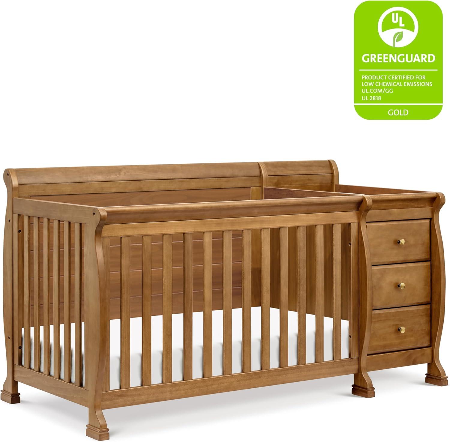 DaVinci Kalani 4-in-1 Convertible Crib & Changer - Chestnut