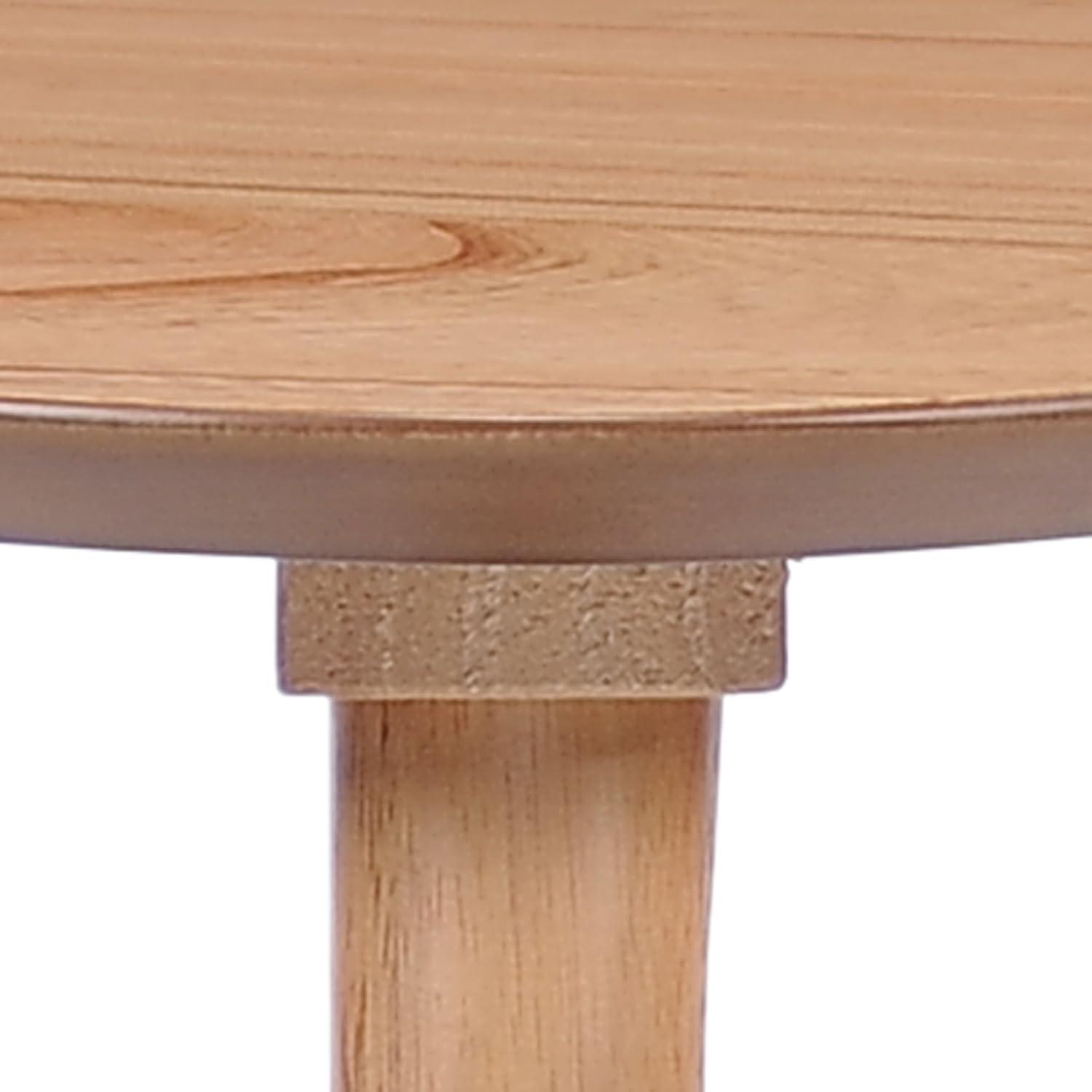 Naja End Table - Wood - Natural - Christopher Knight Home: Mid-Century Modern, Rubberwood, Guitar Pick Shape