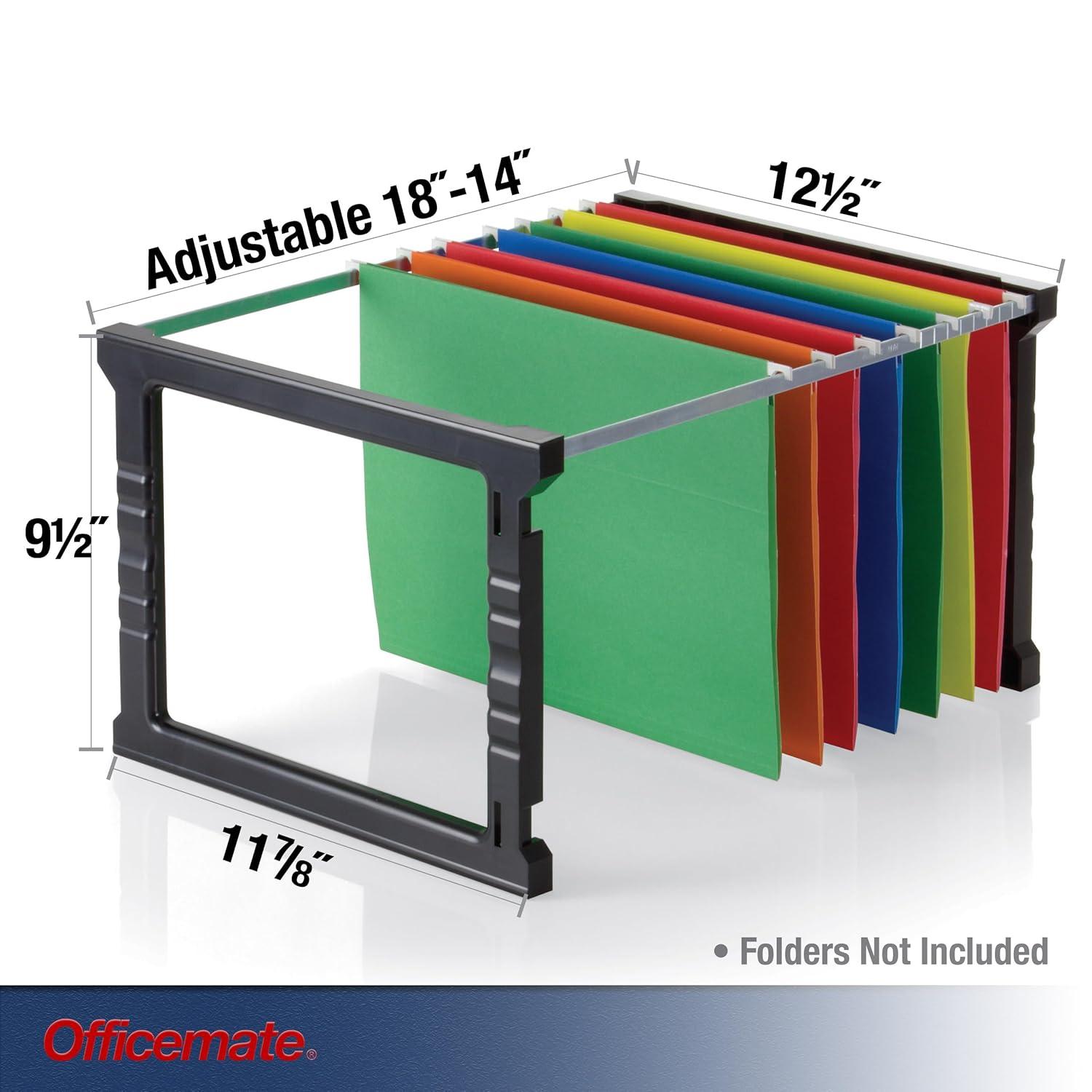 Officemate Plastic Hanging File Folder Frame, 18 Inch, Letter and Legal Size. 1 Set (91961)