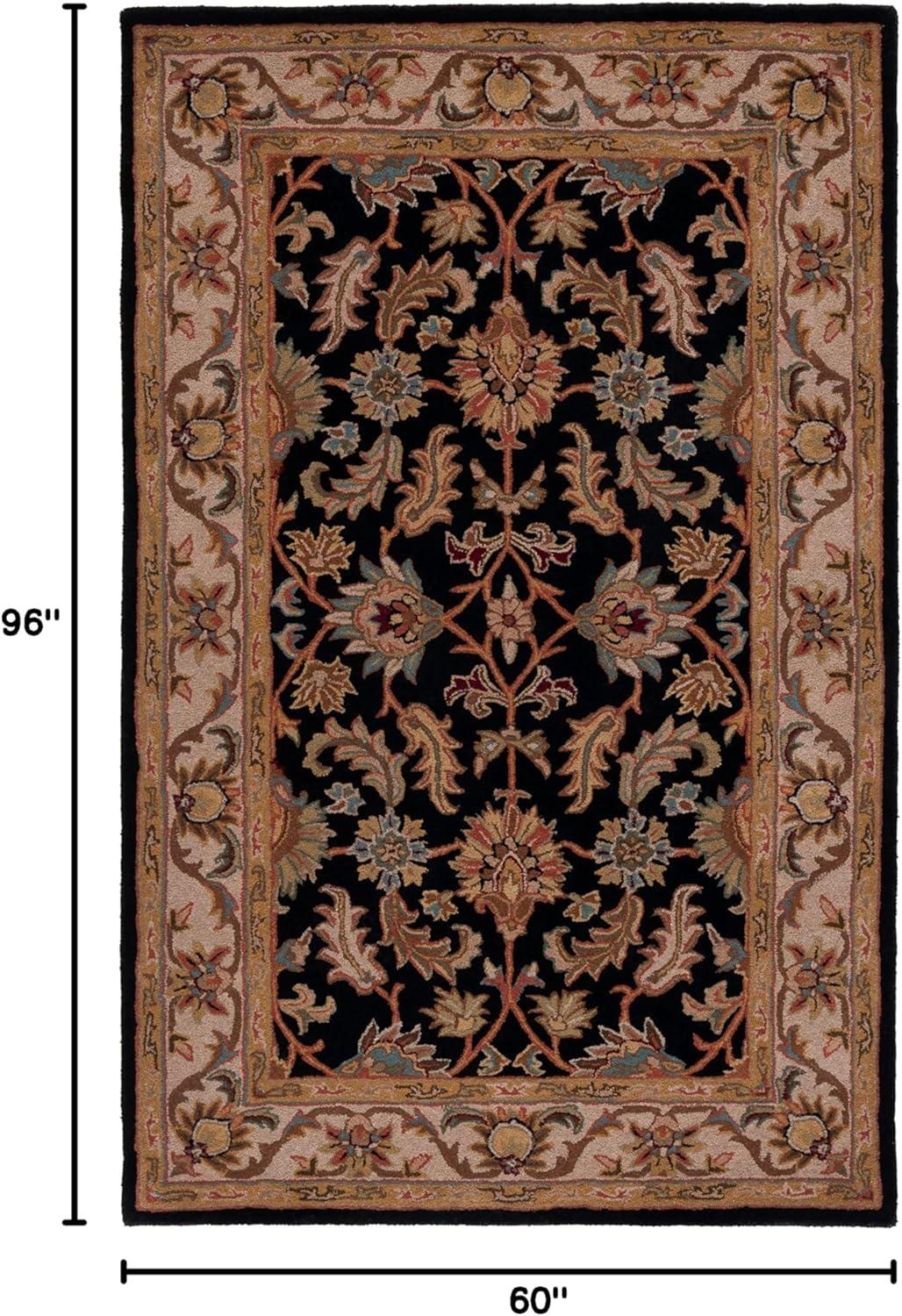 Heritage HG628 Hand Tufted Area Rug - Dark Green/Gold - 5'x8' - Safavieh.