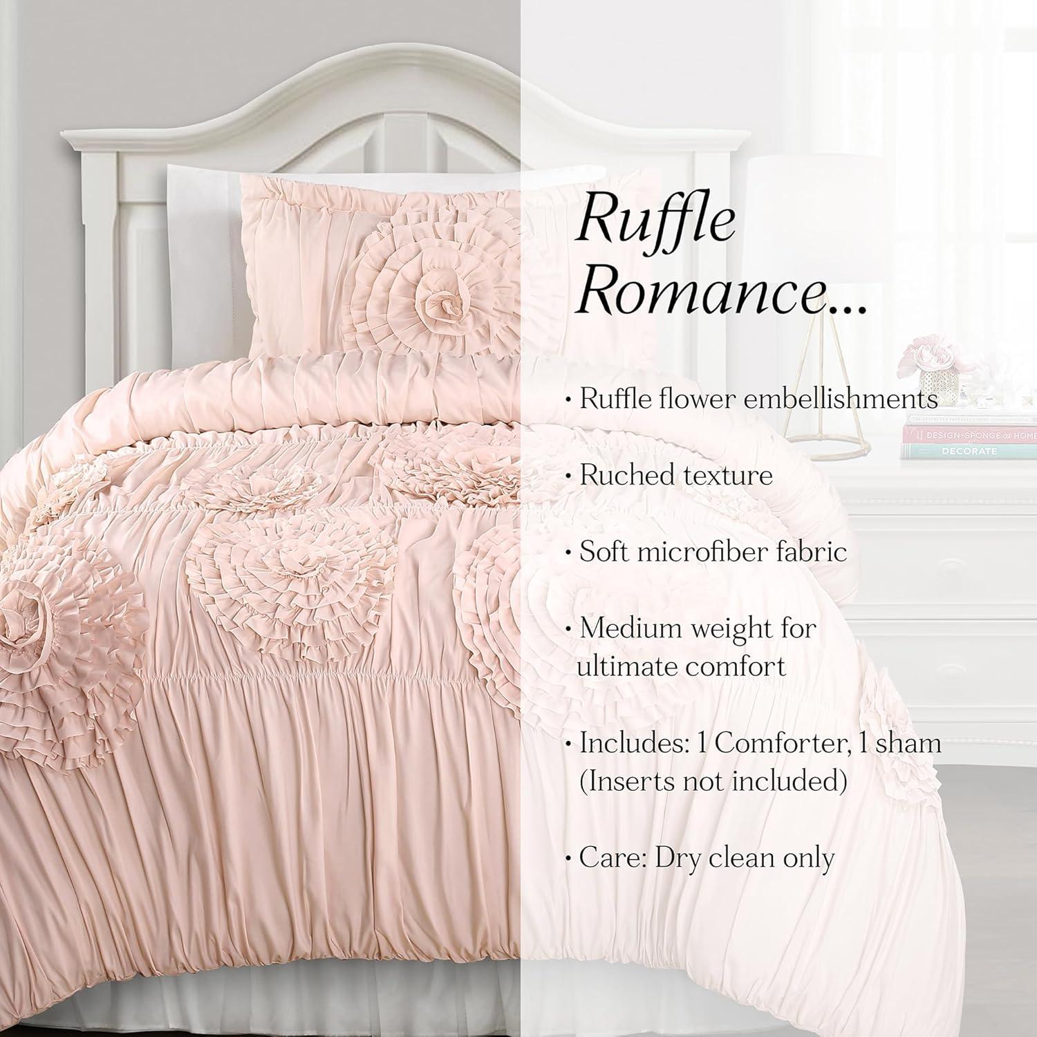Lush Decor Serena Microfiber Traditional Comforter Set