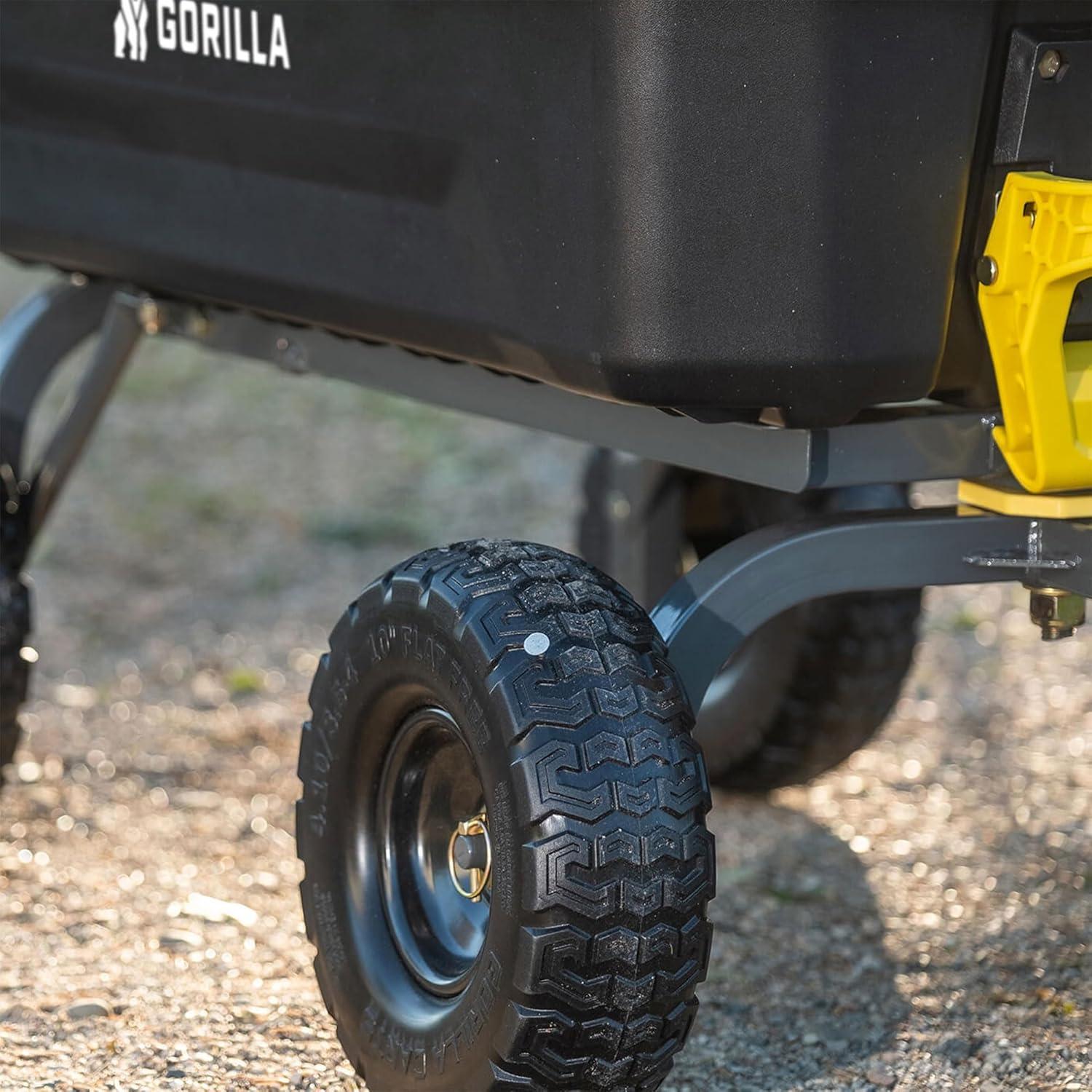 Gorilla Carts 13 Inch No Flat Replacement Tire for Utility Carts GCG-4, GCG-2140, GOR4PS, GOR400, GOR4G, GOR5, GOR800(B)-COM, GOR801, and GCG-900