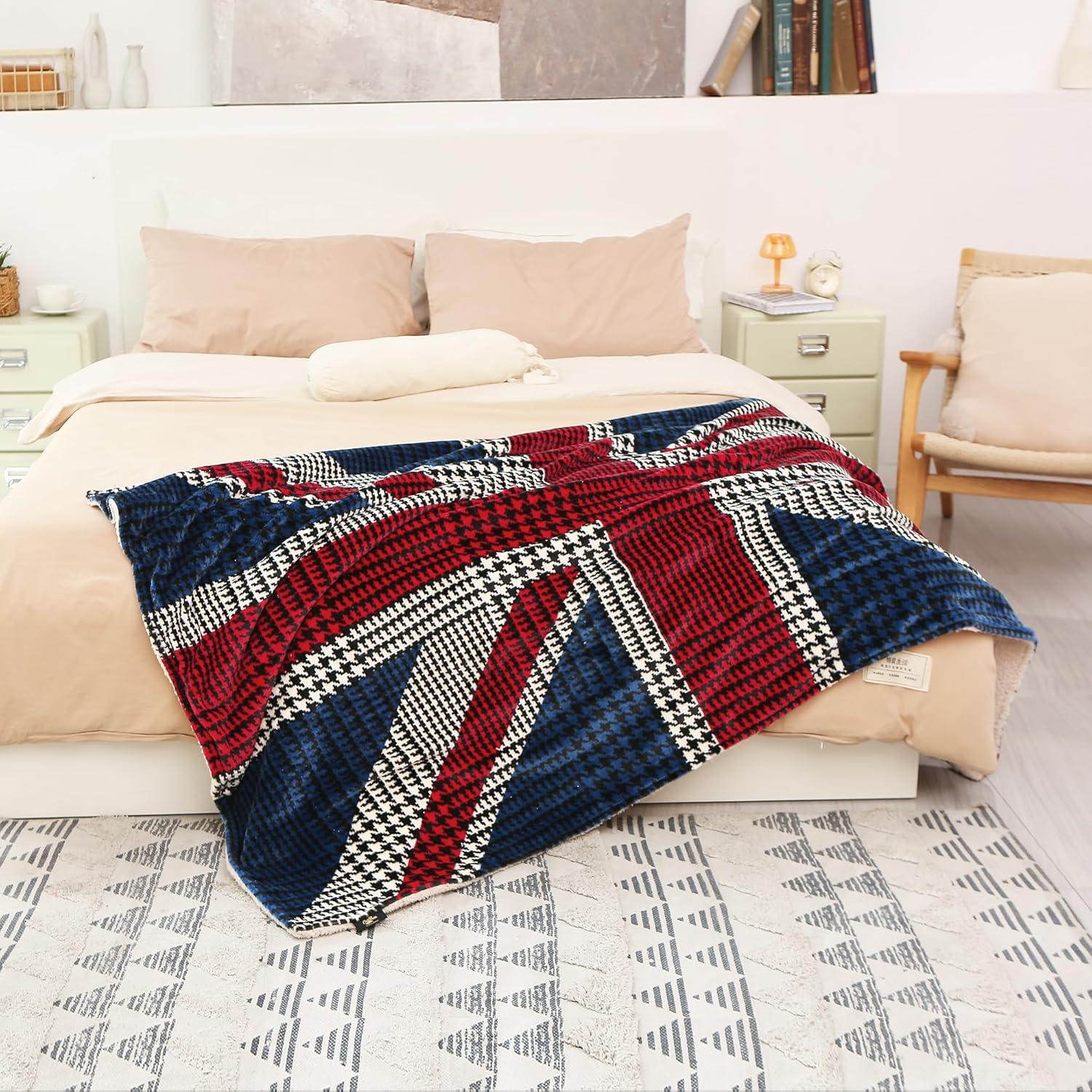 Catalonia Catalonia American National Flag Throw Blanket, 50x60 inches