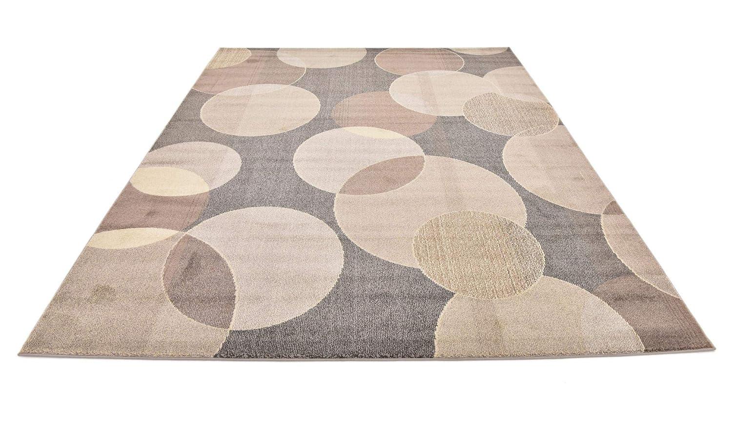 Unique Loom 8' 0 x 10' 0 Gray Chromatic Seaside Area Rug