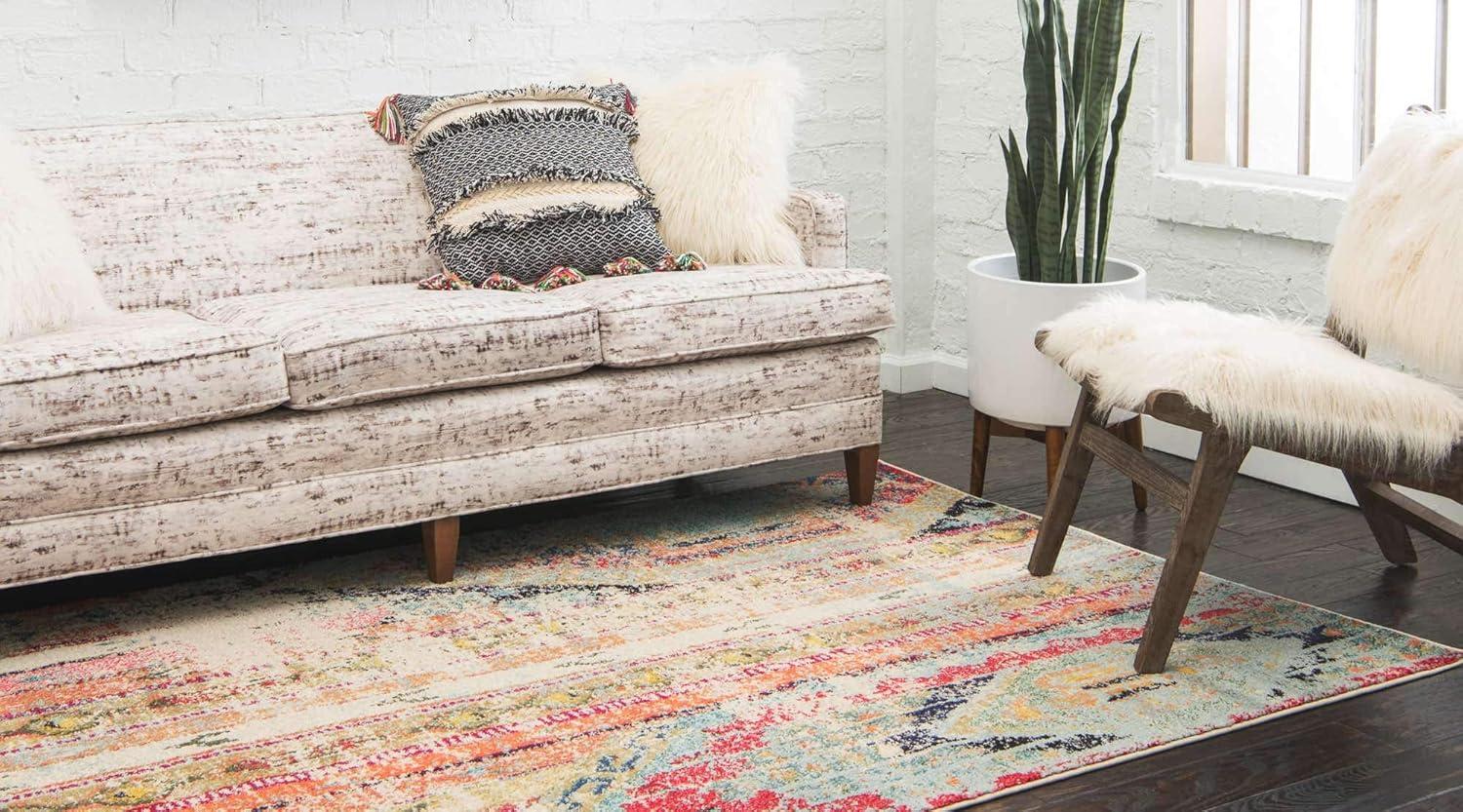 Unique Loom 4' 1 x 6' 1 Multi Sedona Yosemite Area Rug