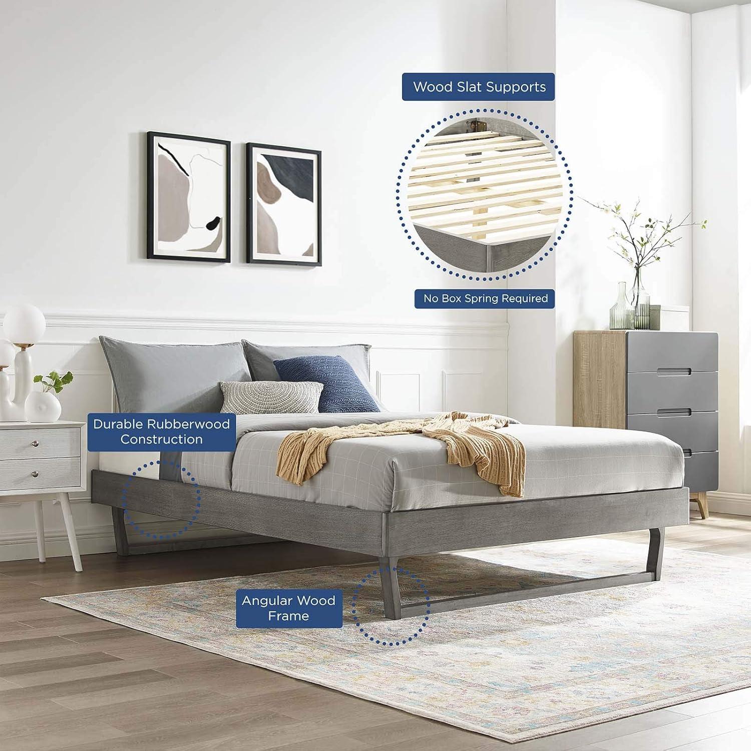Modway Billie Full Wood Platform Bed Frame
