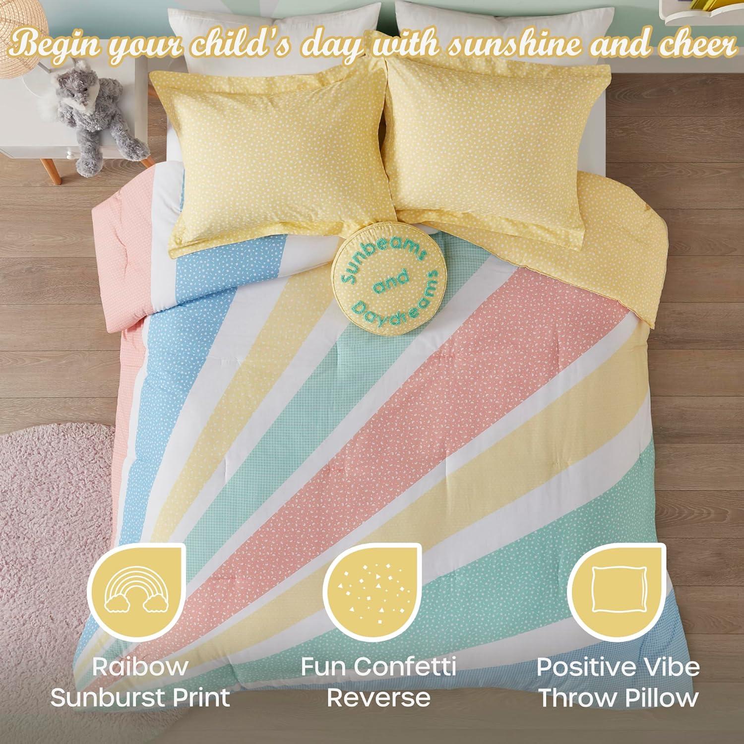 Rory Rainbow Sunburst Reversible Cotton Comforter Set