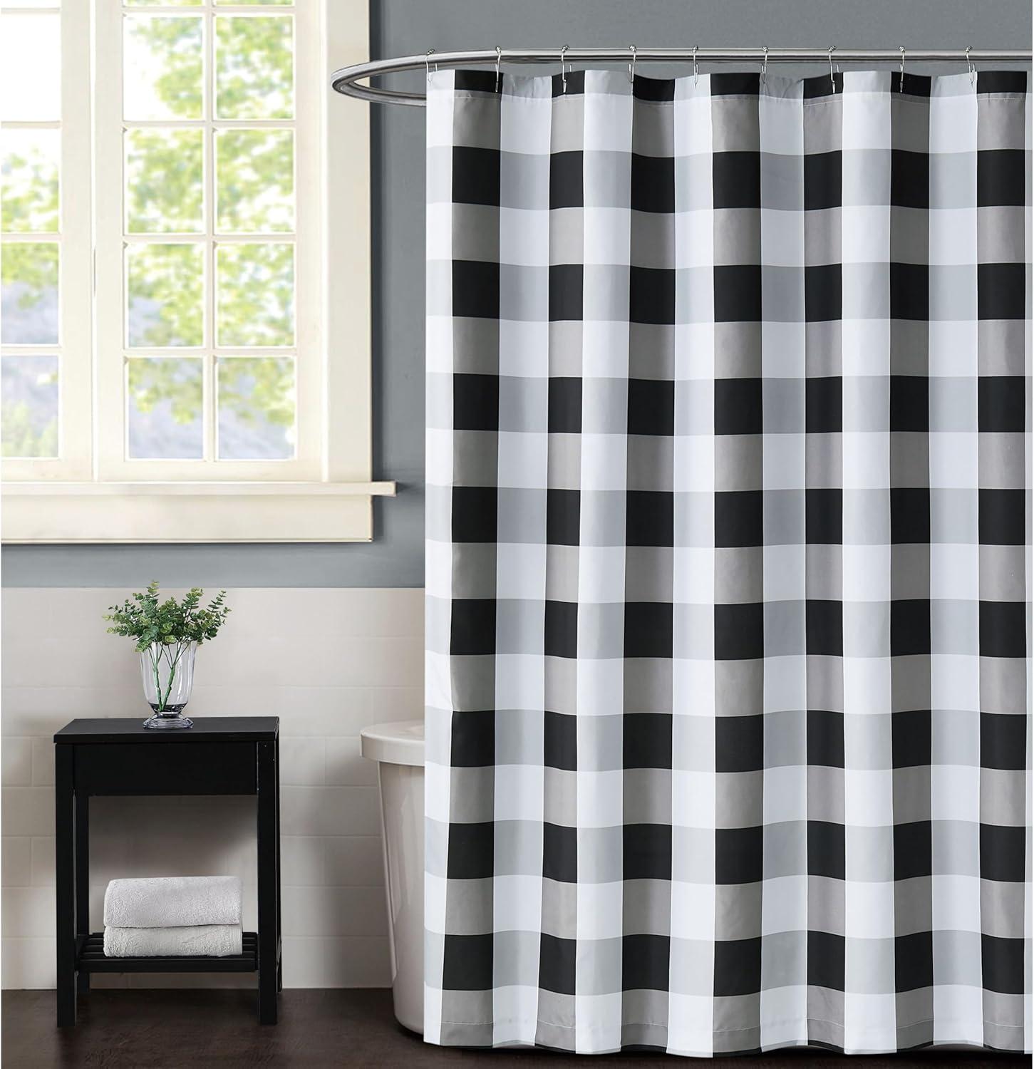 Truly Soft Plaid Shower Curtain