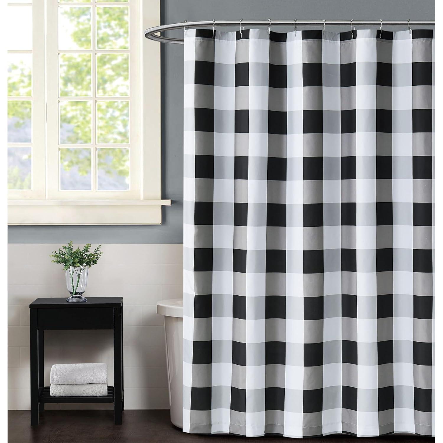 Truly Soft Plaid Shower Curtain