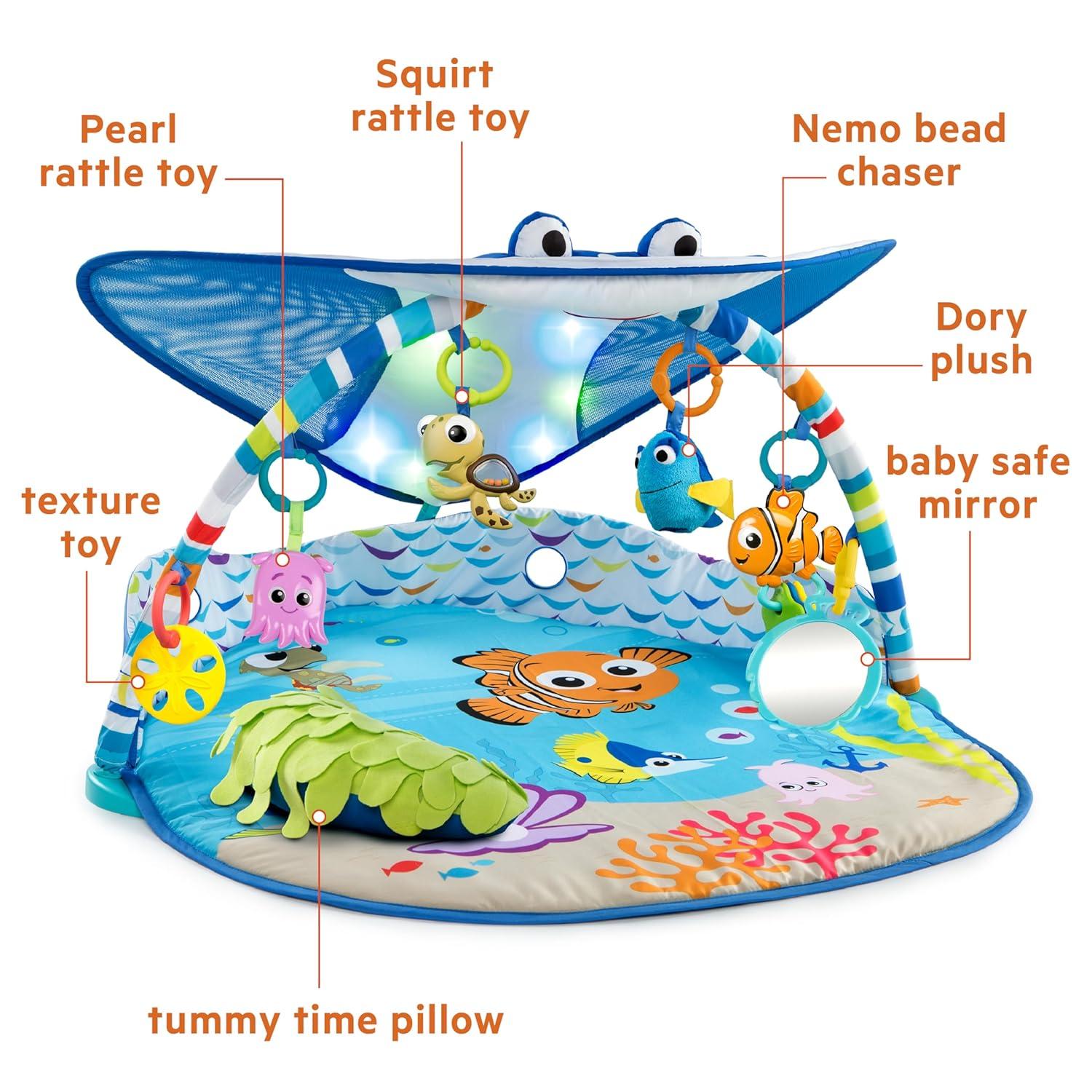Disney Baby Finding Nemo Mr. Ray Ocean Lights & Music Activity Play Gym