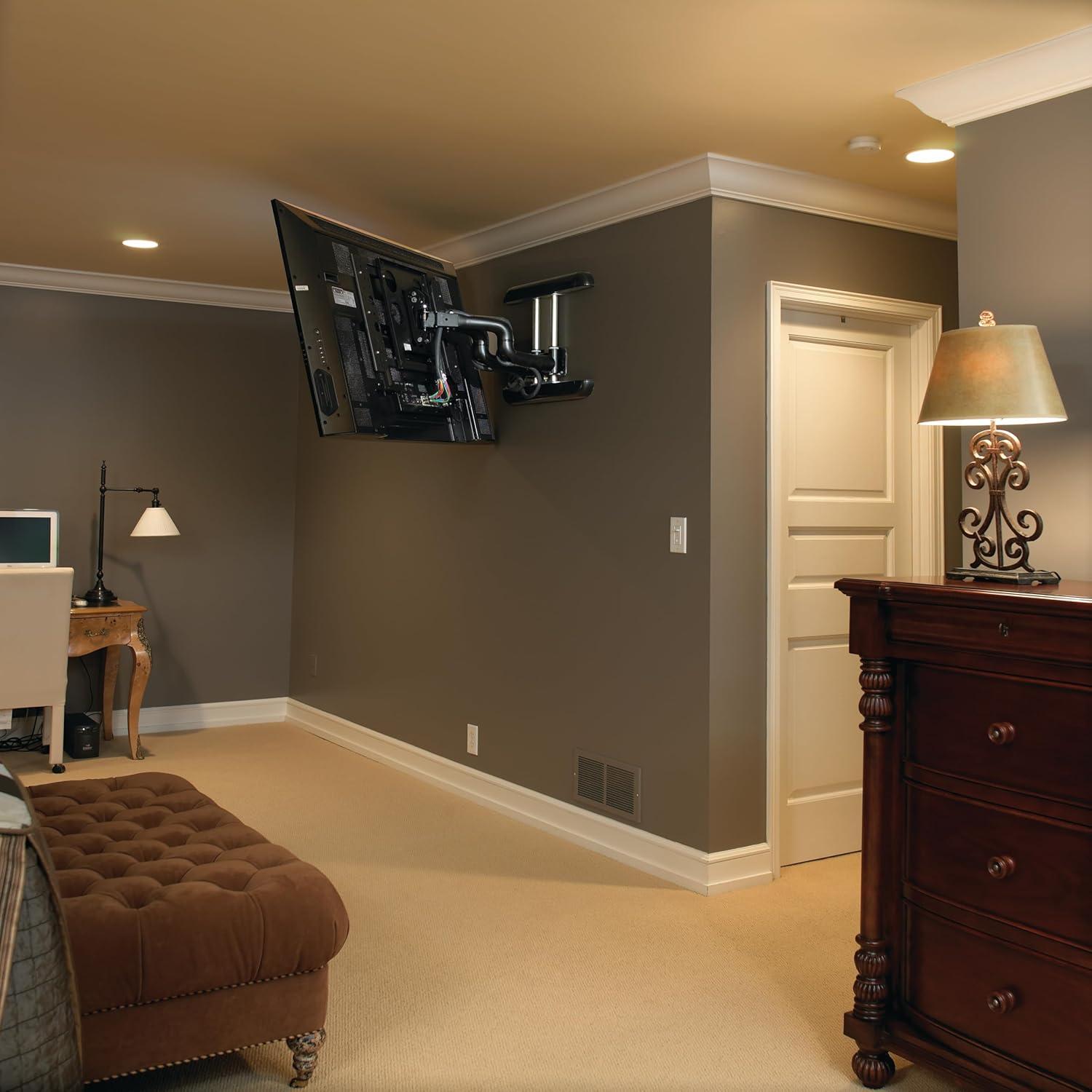 MILESTONE Large Flat Panel Swing Arm Wall Display Mount - 37" Extension