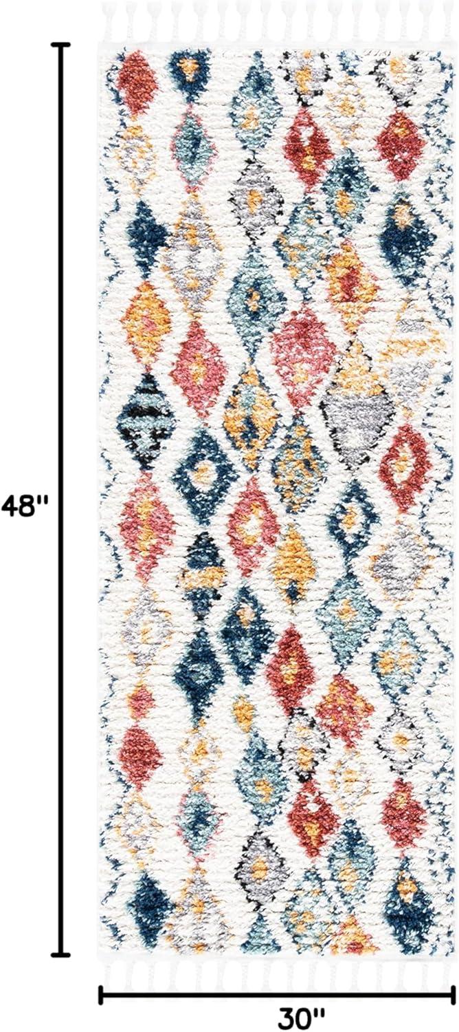 Morocco MRC924 Power Loomed Accent Rug - Ivory/Multi - 2'6"x4' - Safavieh.