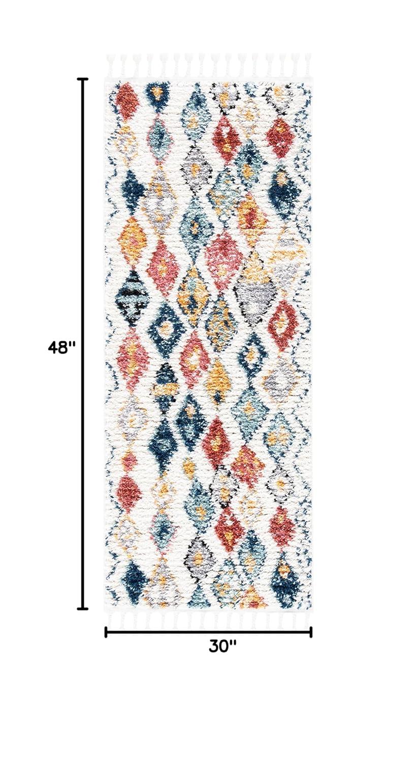 Morocco MRC924 Power Loomed Accent Rug - Ivory/Multi - 2'6"x4' - Safavieh.