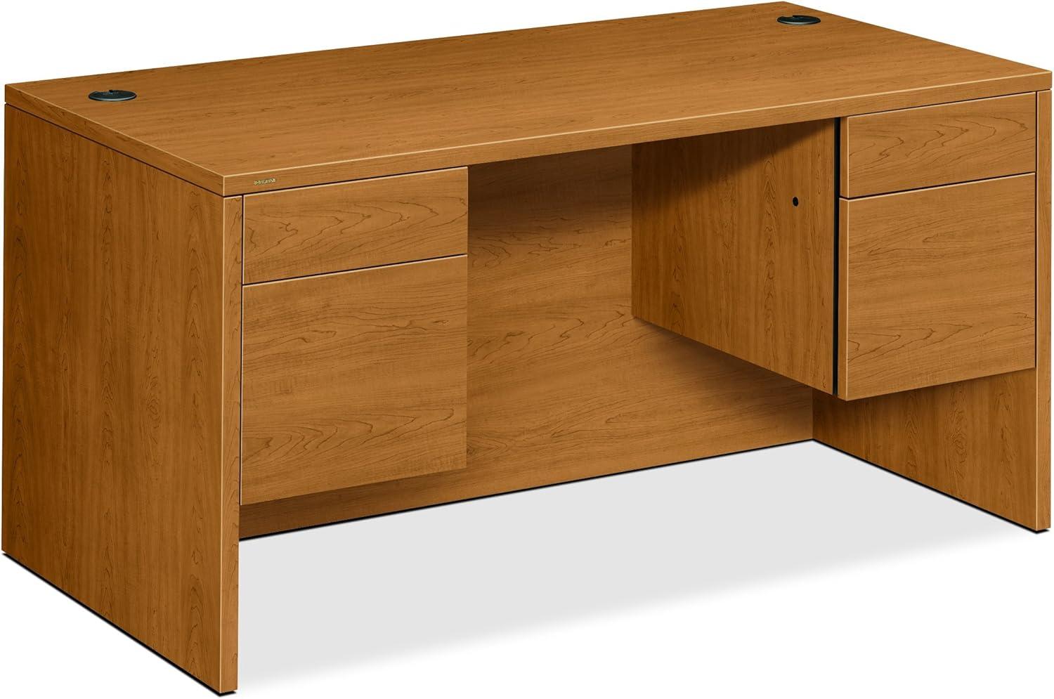 HON 10573CC 10500 Series 3/4-Height Double Pedestal Desk, Harvest