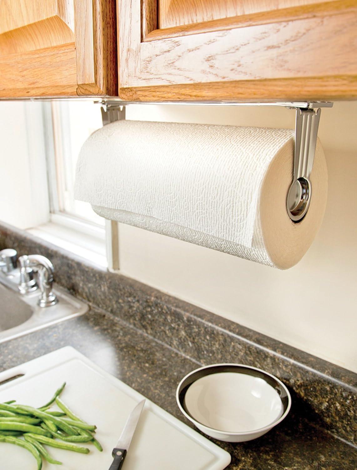 Fox Run 10100 Under Counter/Wall Mount Paper Towel Holder, Stainless Steel