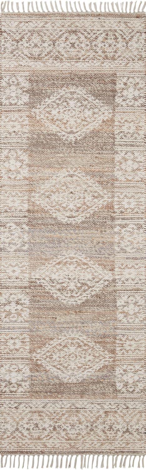 Lilac and Ivory Flat Woven Wool Area Rug 8'-6" x 11'-6"