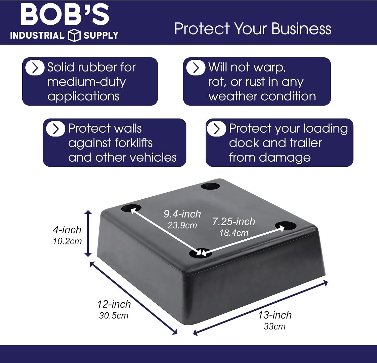 Vestil Vestil Rubber 4'' L Molded Dock Bumper