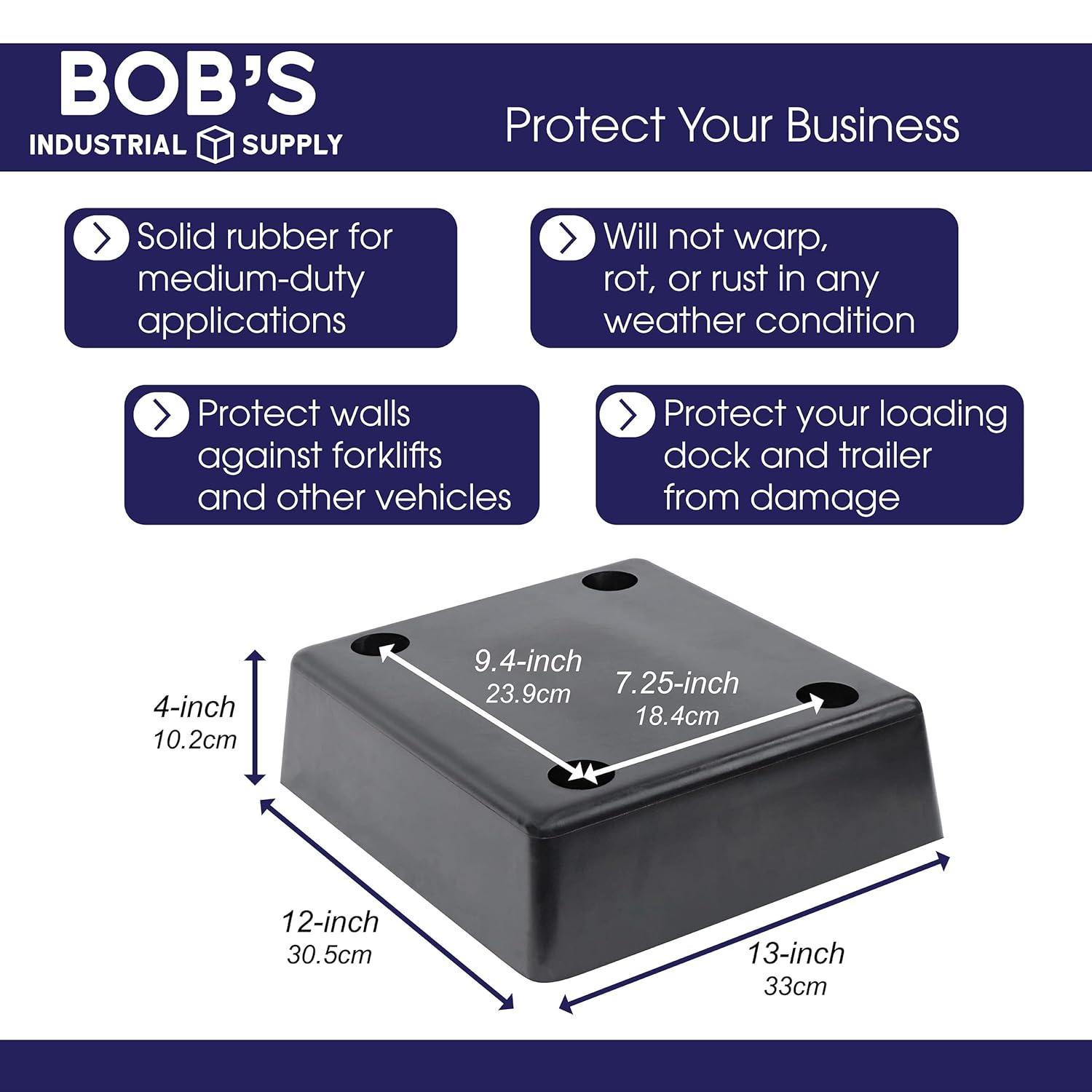 Vestil Vestil Rubber 4'' L Molded Dock Bumper