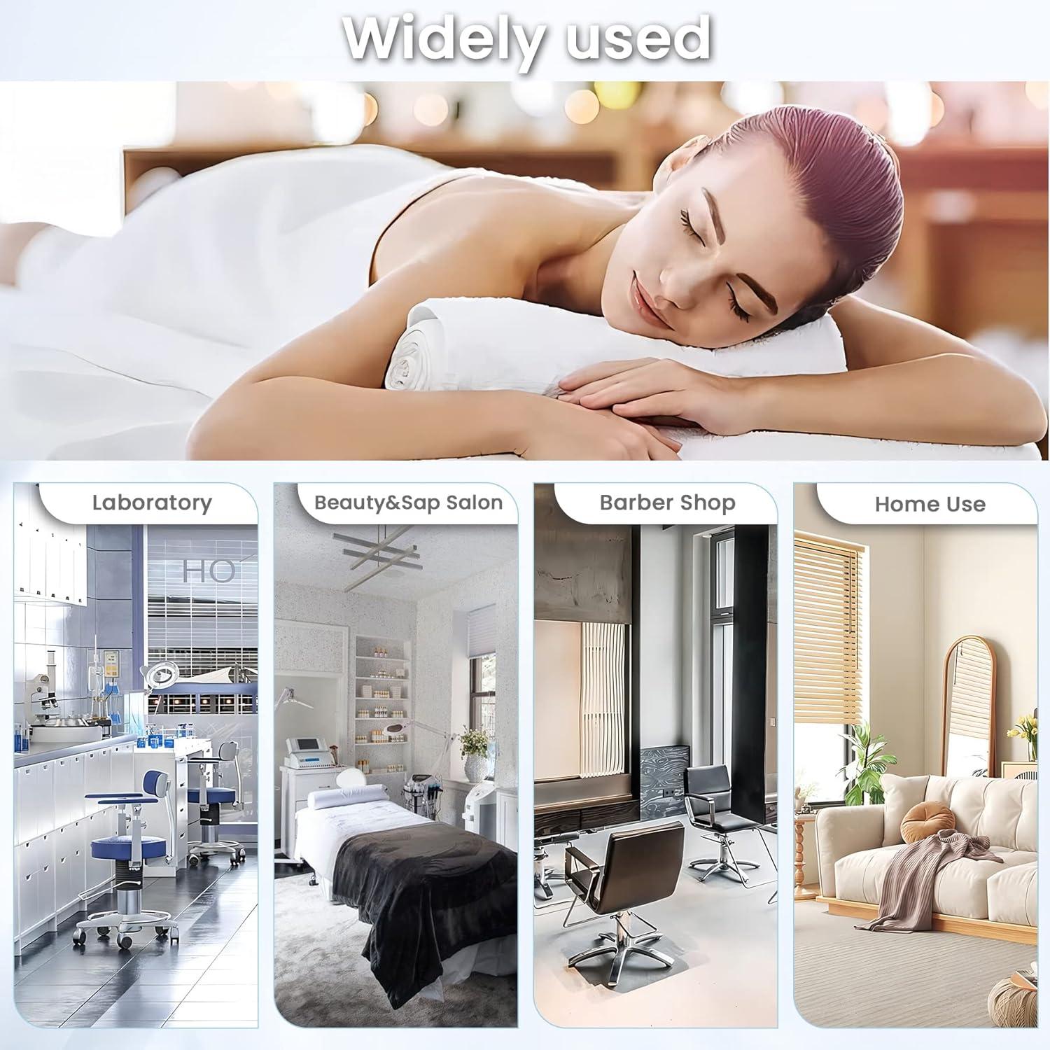 White Aluminum Alloy Salon Spa Trolley with Swivel Wheels