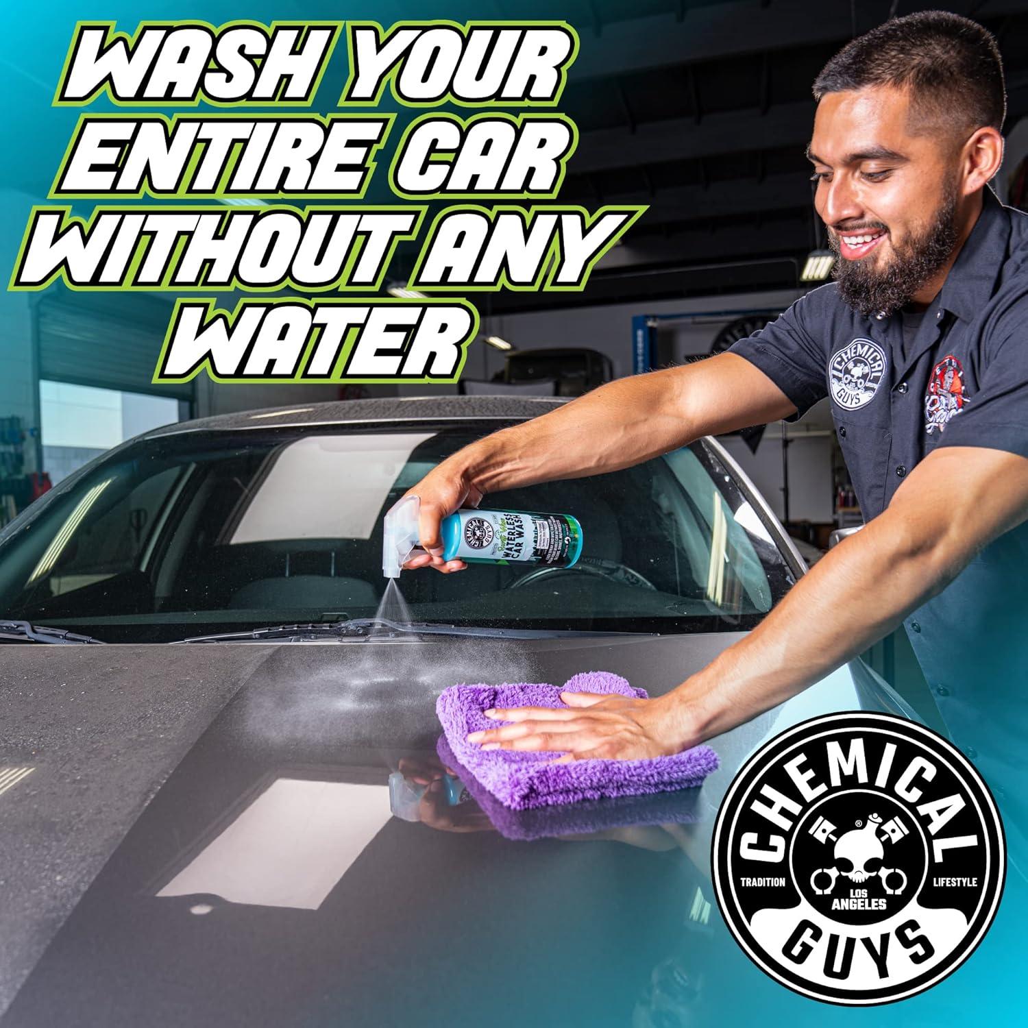 Chemical Guys Swift Wipe Waterless Car Wash: Liquid Car Cleaner, Automotive Cleaning Kit, Unscented Car Wipes