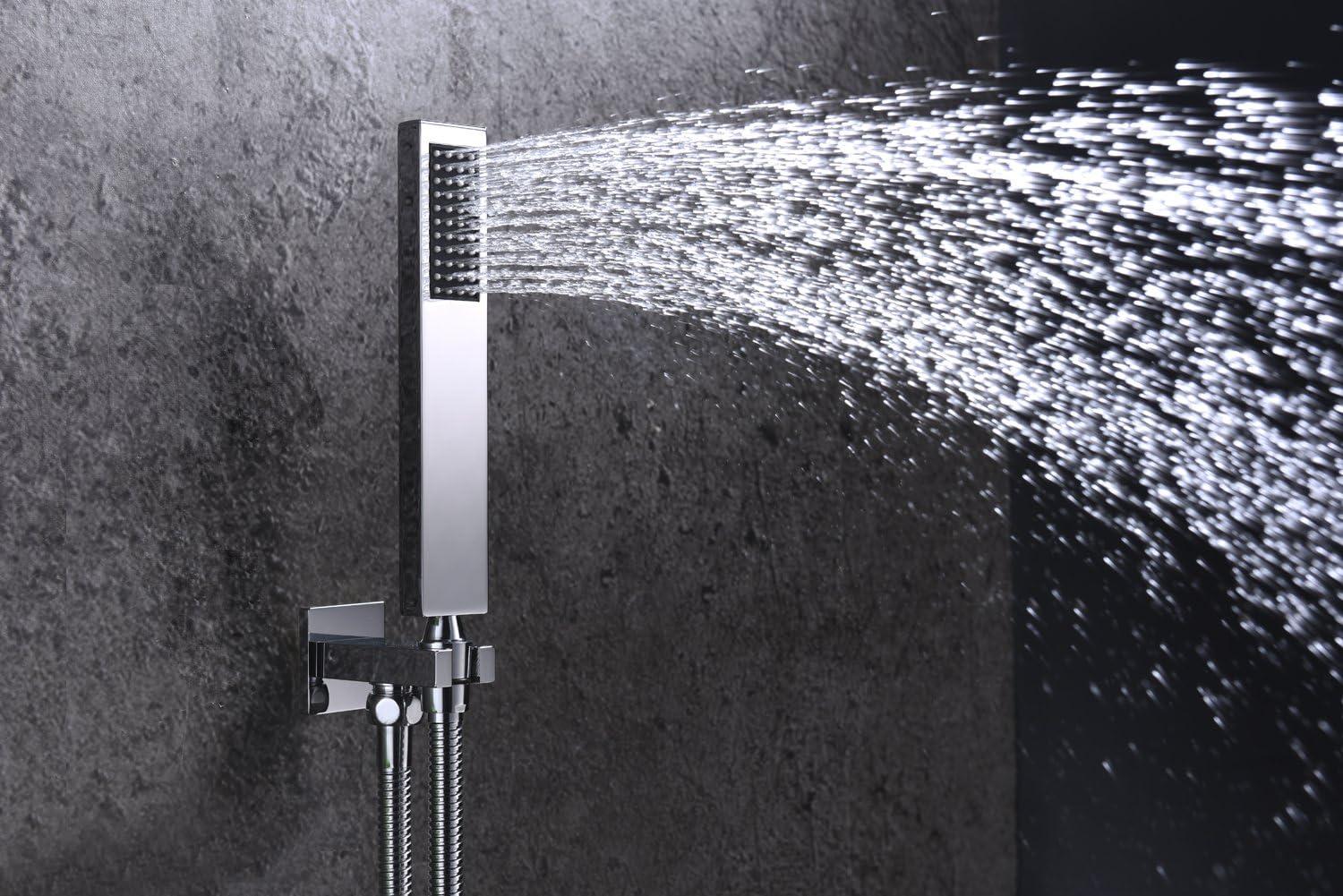 Shower Faucet Sets Complete,Rough-in Valve Included and Full Metal Components in Chrome Finish,Customized acceptable