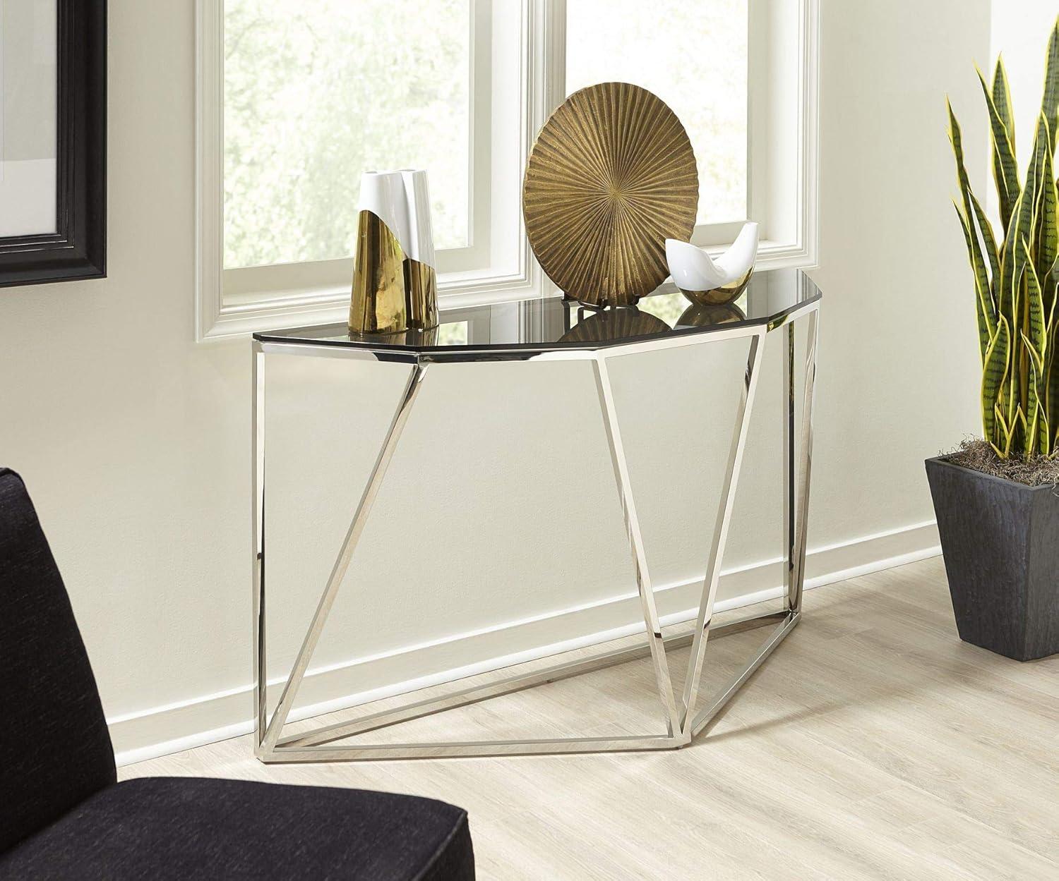 Wrought Studio™ Abler 55'' Glass Top Console Table
