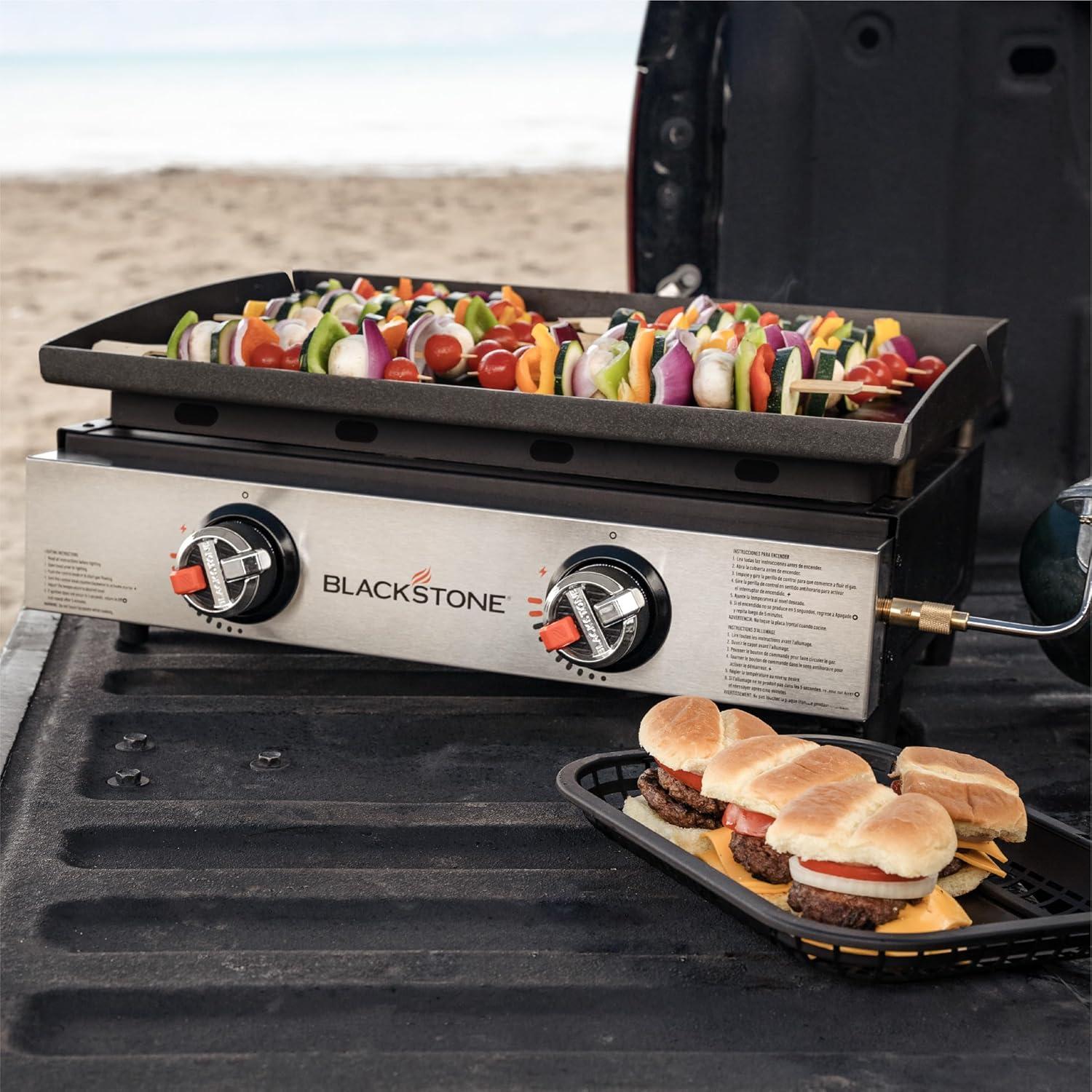 Blackstone 22" Original Omnivore Tabletop Griddle 2-Burner Liquid Propane Flat Top Grill