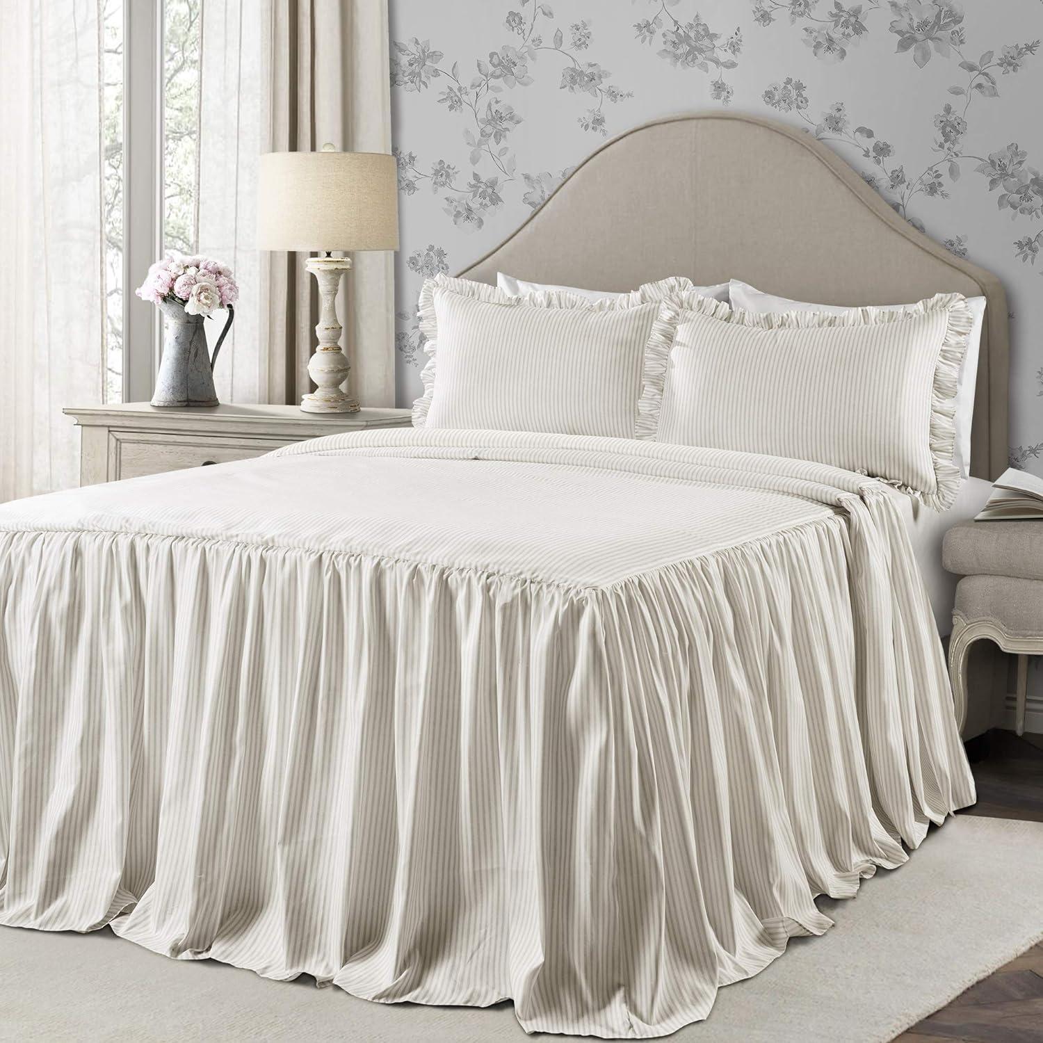 Lush Decor Reyna Microfiber Reversible 3 Piece Bedspread Set