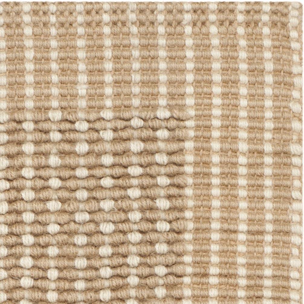 SAFAVIEH Natural Fiber Langston Geometric Jute Area Rug, Ivory/Beige, 2'6" x 4'