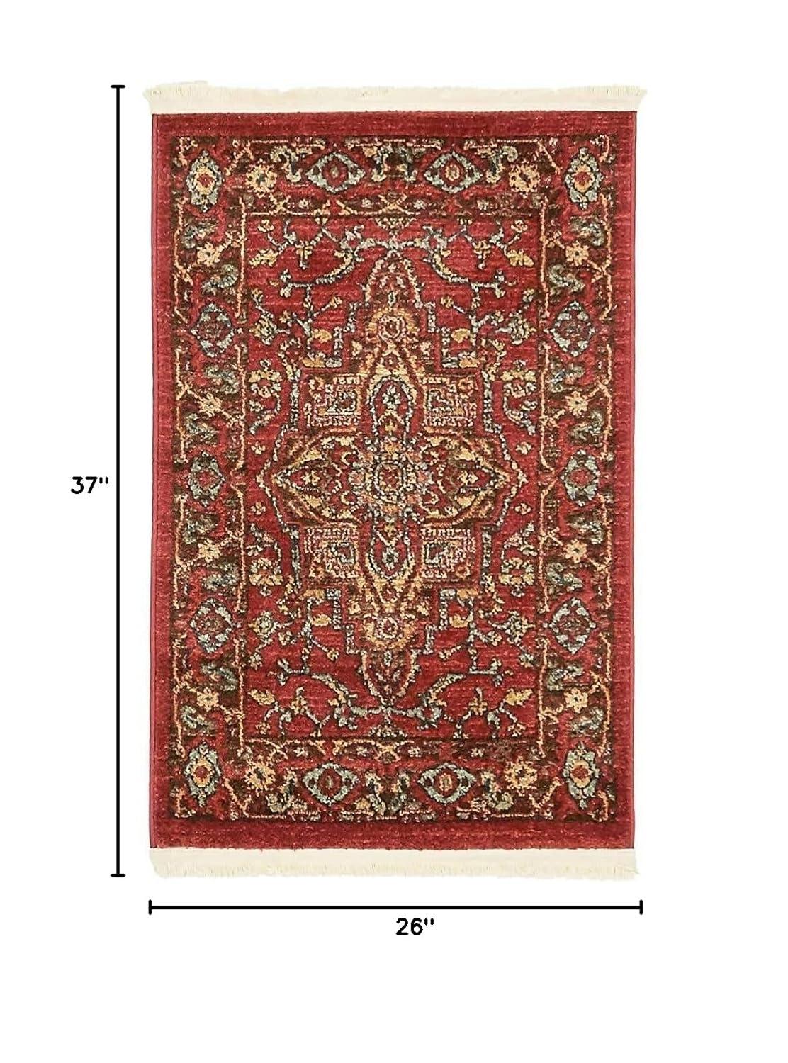 Unique Loom 2' 0 x 3' 1 Red Sahand Ardashir Area Rug