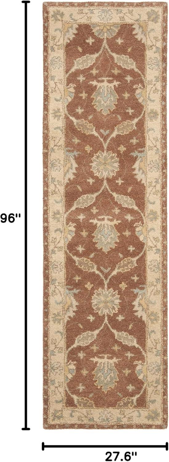 Antiquity AT315 Hand Tufted Accent Rug - Brown/Taupe - 2'x3' - Safavieh.
