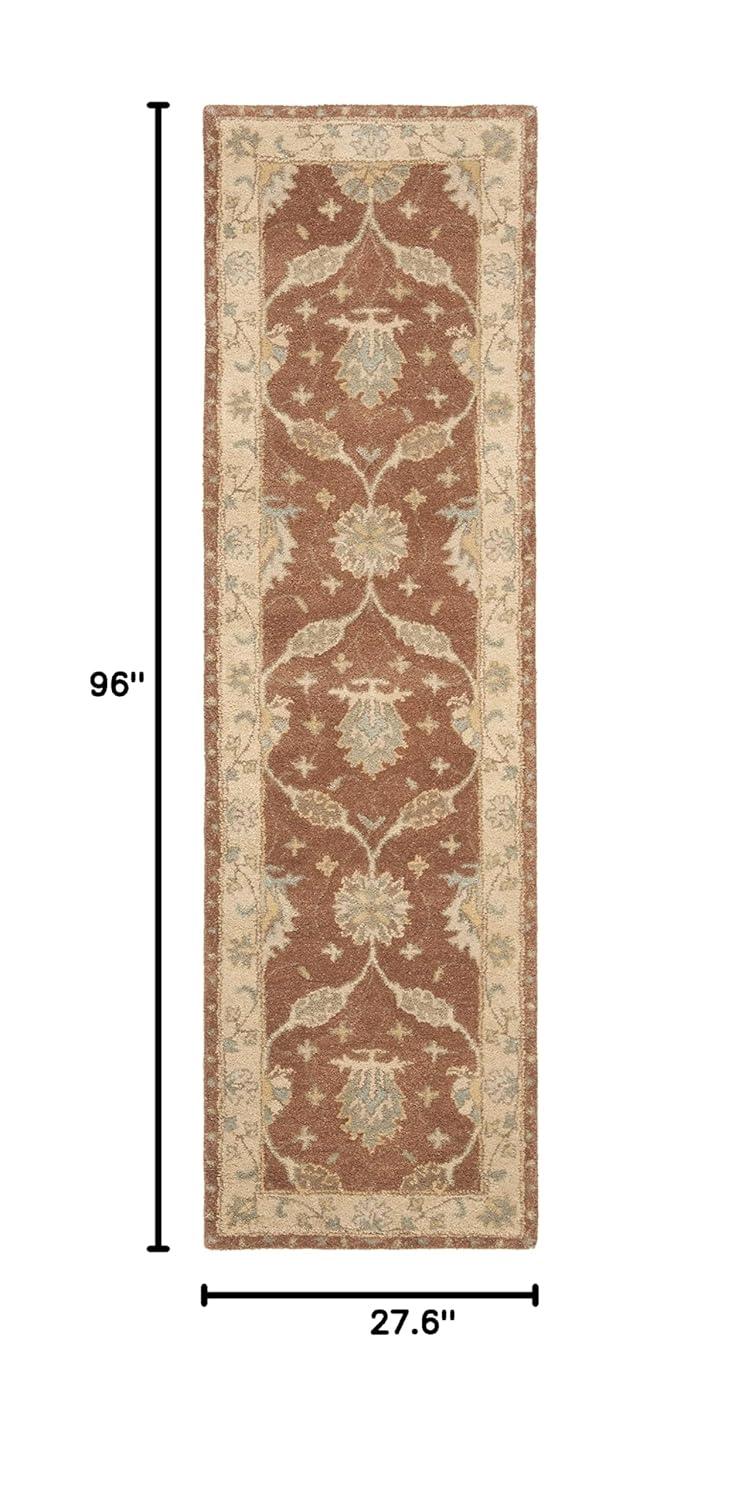 Antiquity AT315 Hand Tufted Accent Rug - Brown/Taupe - 2'x3' - Safavieh.