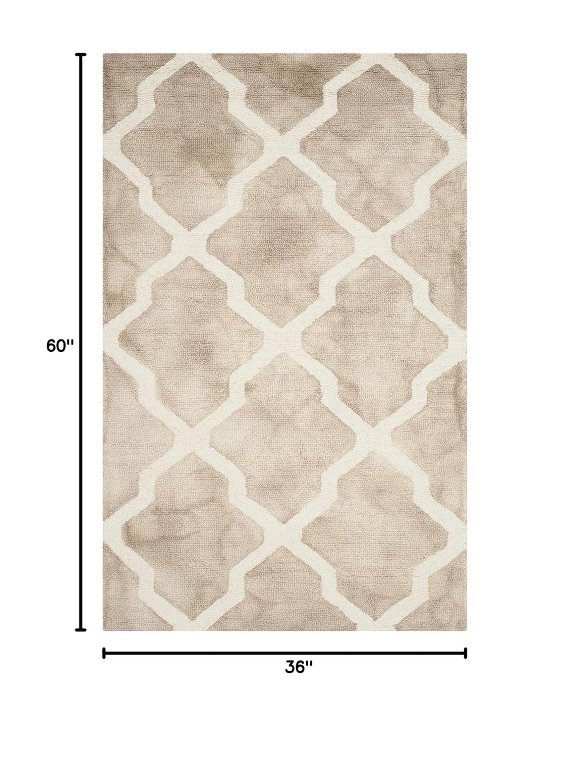 Dip Dye DDY540 Hand Tufted Indoor Accent Rug - Beige/Ivory - 3'x5' - Safavieh