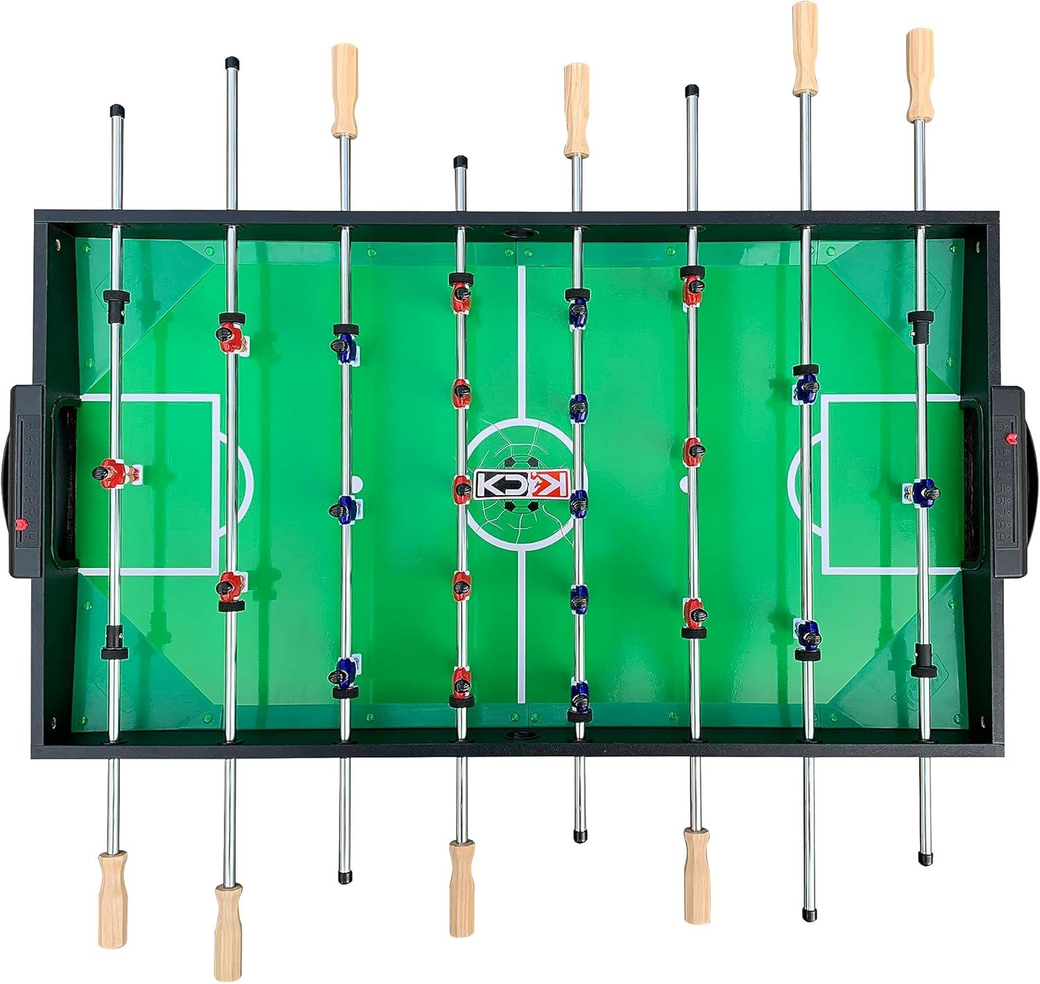 KICK Foosball Tables KICK Quad 48″ 4-in-1 Multi Game Table Combo Arcade Set for Home, Game Room, Friends & Family