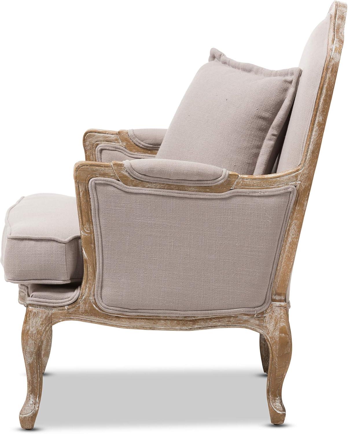 Baxton Studio Constanza Classic Antiqued French Accent Chair