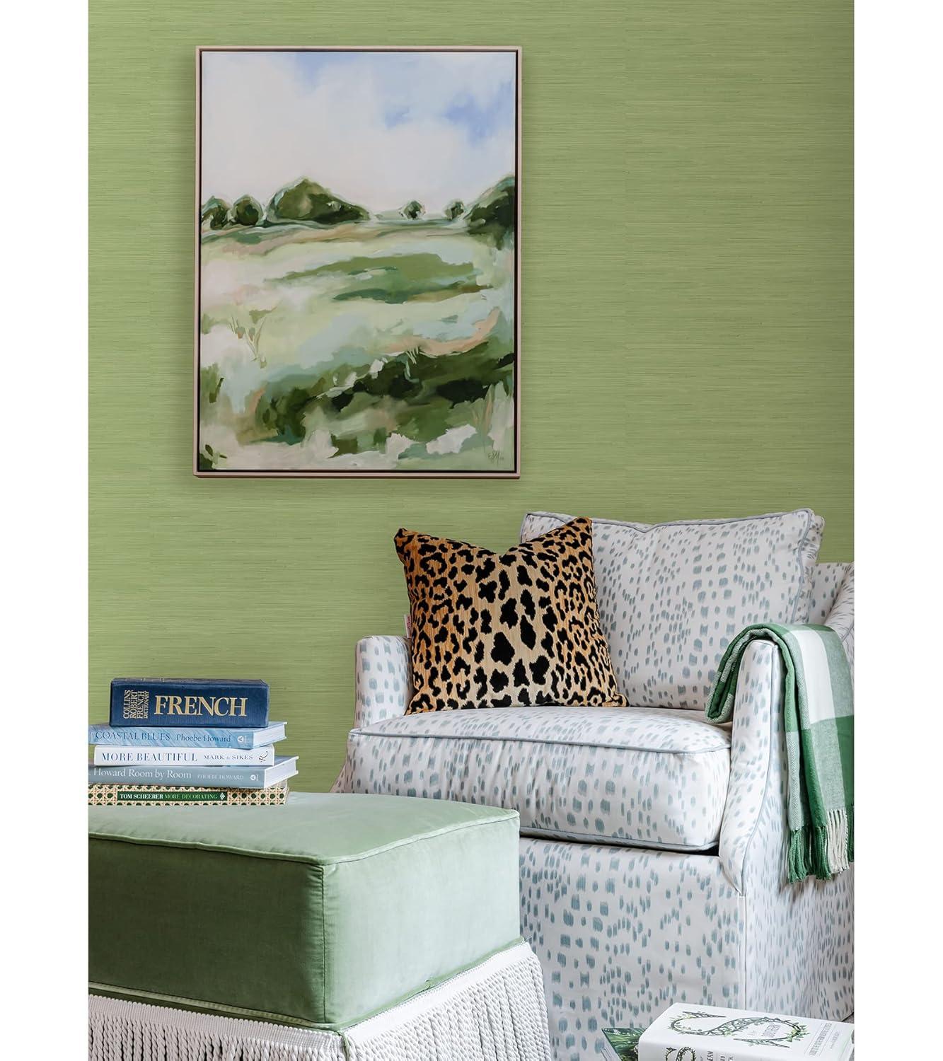 18 ft x 20.5 in x 0.025 in Grasscloth Peel and Stick Wallpaper Roll