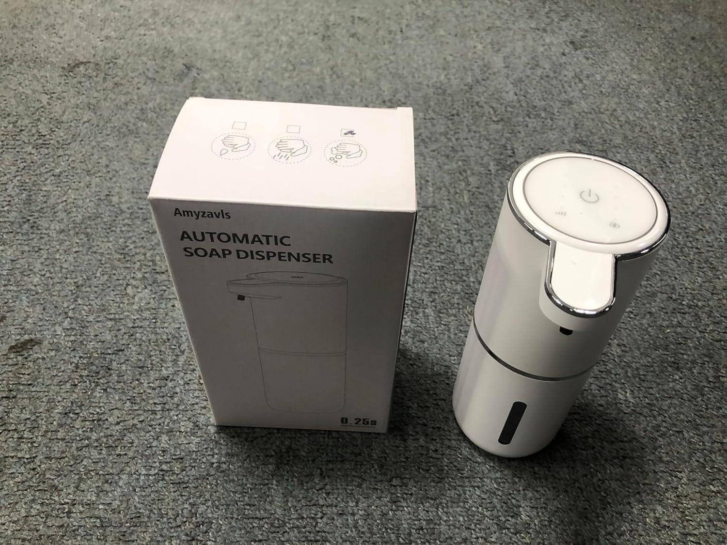 Automatic Liquid Soap Dispenser,380ml Wall Mount Touchless 4 Gear Adjustable Electric Liquid Soap Dispenser,USB Rechargeable with Sensor for Bathroom,Kitchen,Office