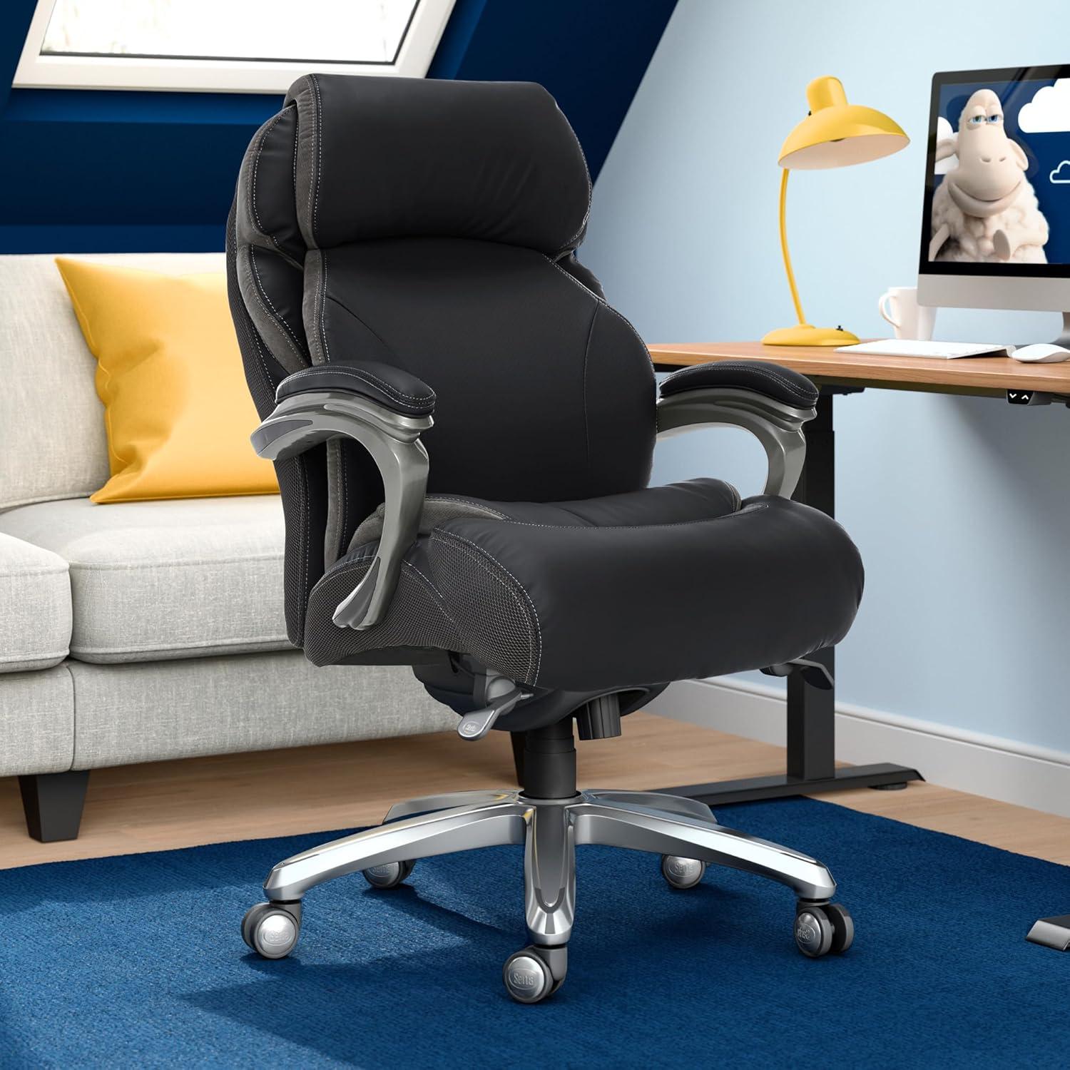 Serta Serta Jackson Big and Tall Executive Office Chair with AIR Technology and Smart Layers