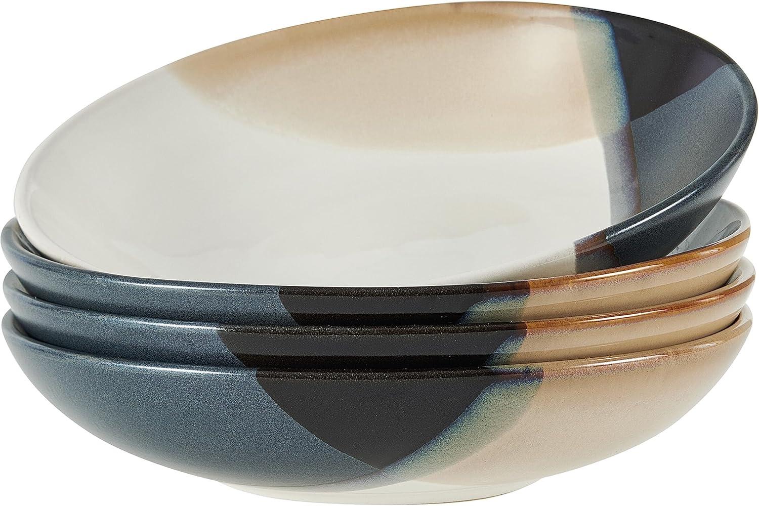 Gourmet Basics by Mikasa Caden Pasta Bowls, 8 Inch