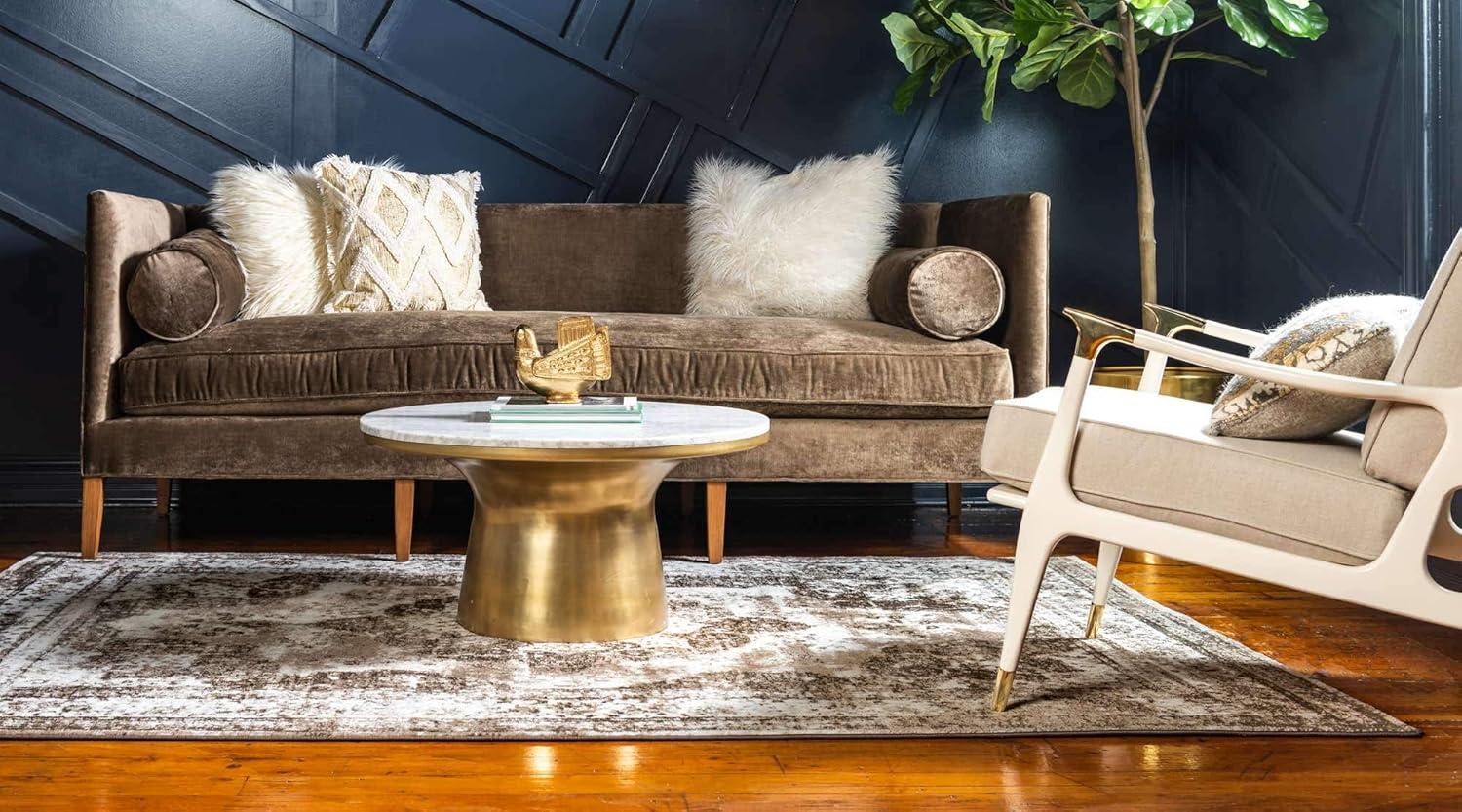 Unique Loom 7' 0 x 10' 0 Sofia Salle Garnier Light Brown Area Rug