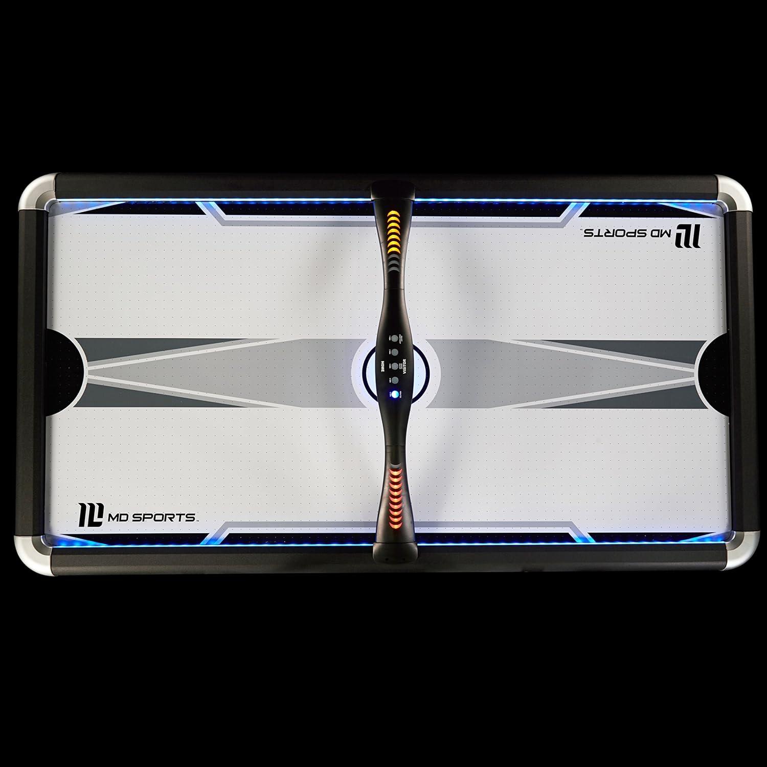 MD Sports 60" 2 -Player Air Hockey Table with Digital Scoreboard and Lights