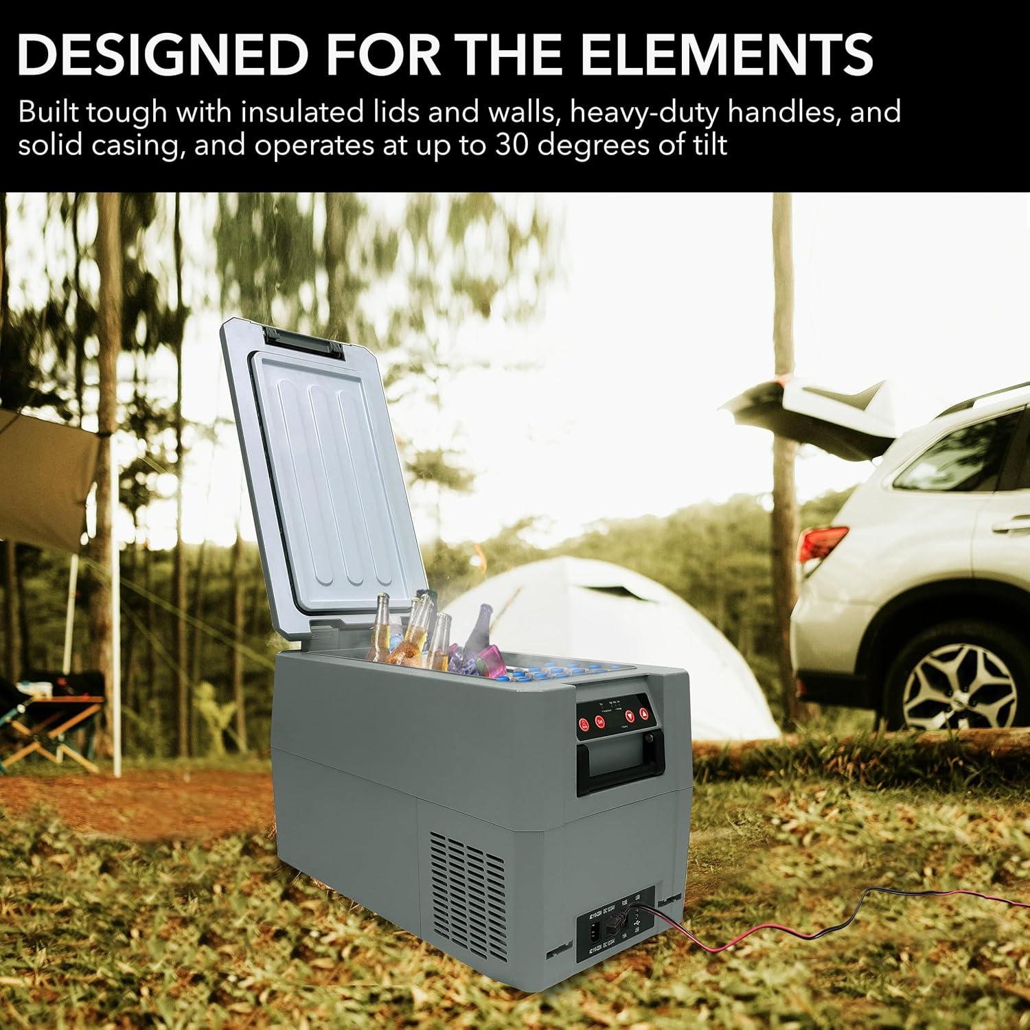 Outdoor Living Whynter 34 Quart Compact Portable Freezer/Refrigerator with 12v DC Option