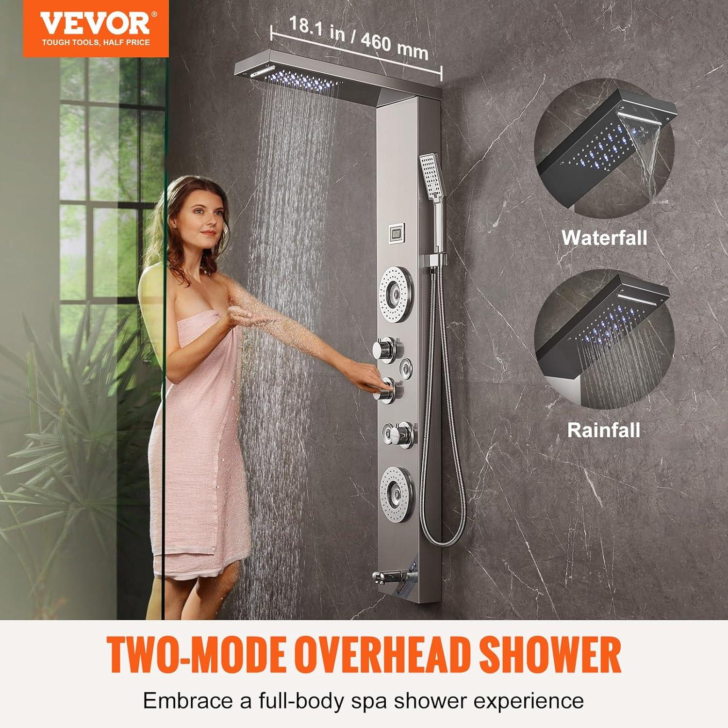 52'' Shower Panel with Handheld Shower Head