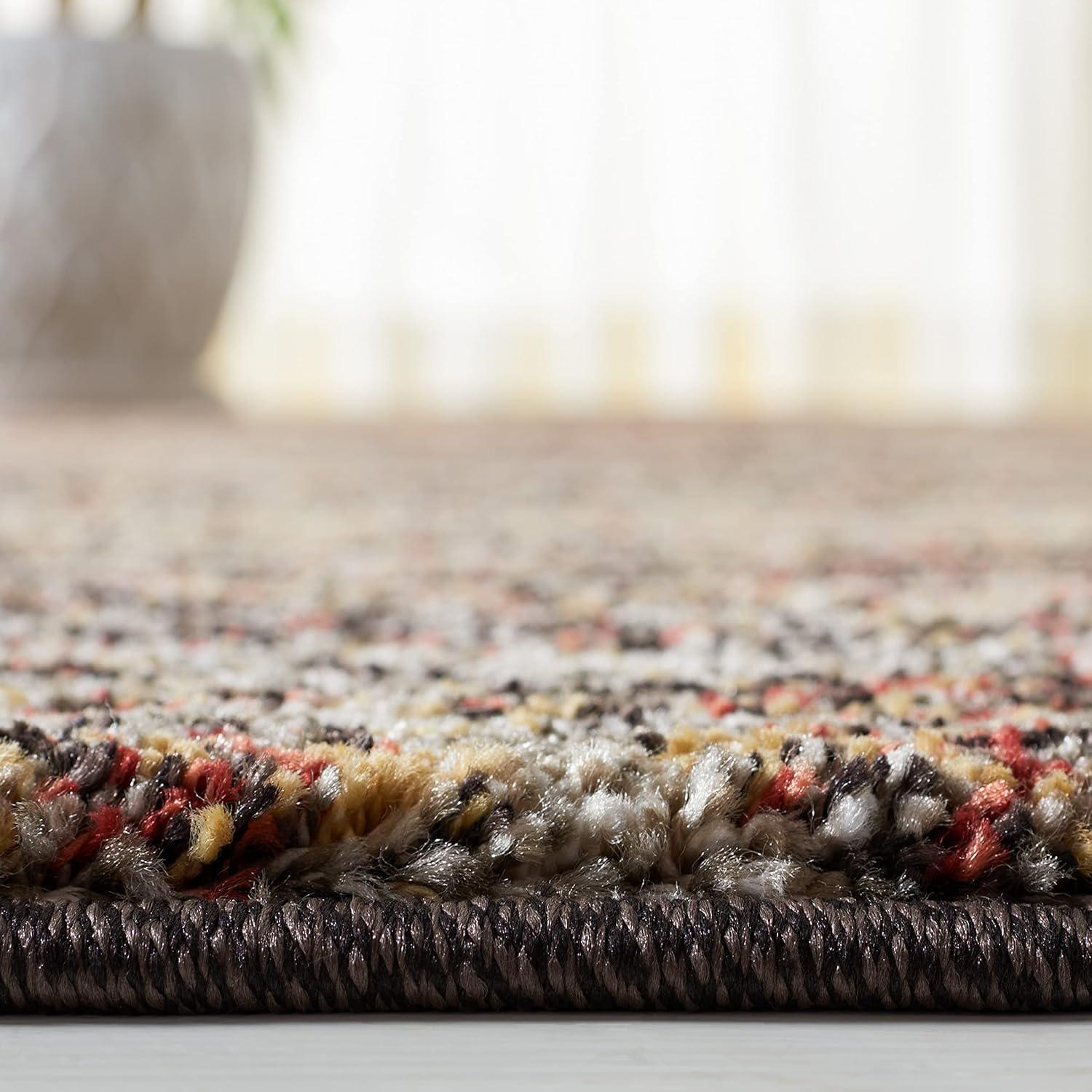 Retro RET2133 Power Loomed Indoor Accent Rug - 4'x6' - Ivory/Grey - Safavieh