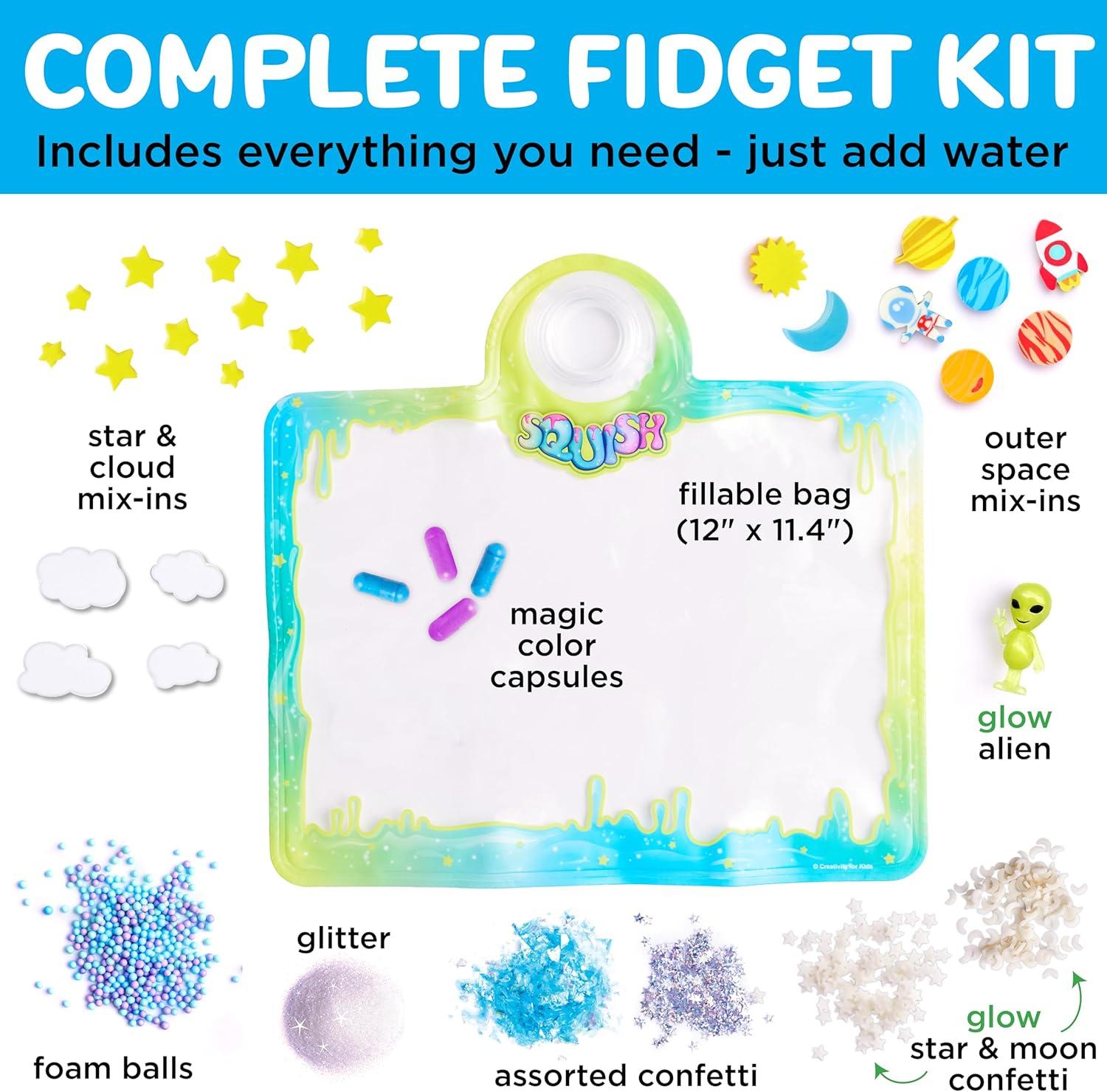 Creativity for Kids Super Squish Fidget Bag Kit-Outer Space