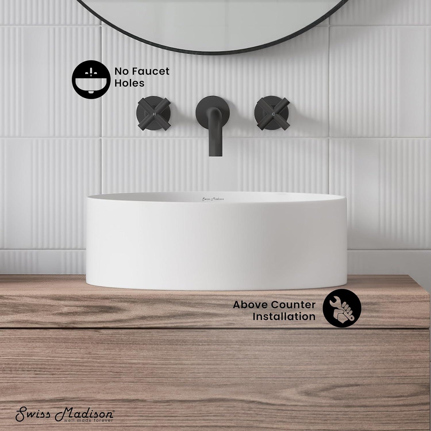 Beau 16.5" Round Vessel Bathroom Sink
