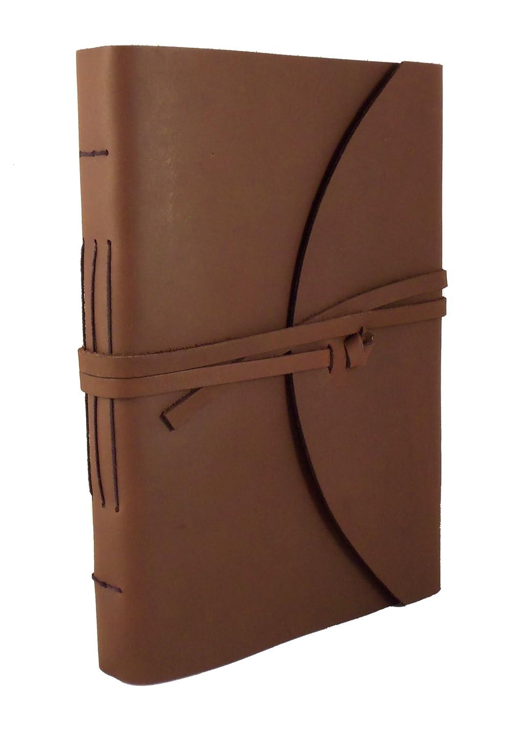 Large Genuine Leather Legacy Photo Album with Gift Box - 9"x 12" - Scrapbook Style Pages - Holds 200 4x6" or 5x7" Photos